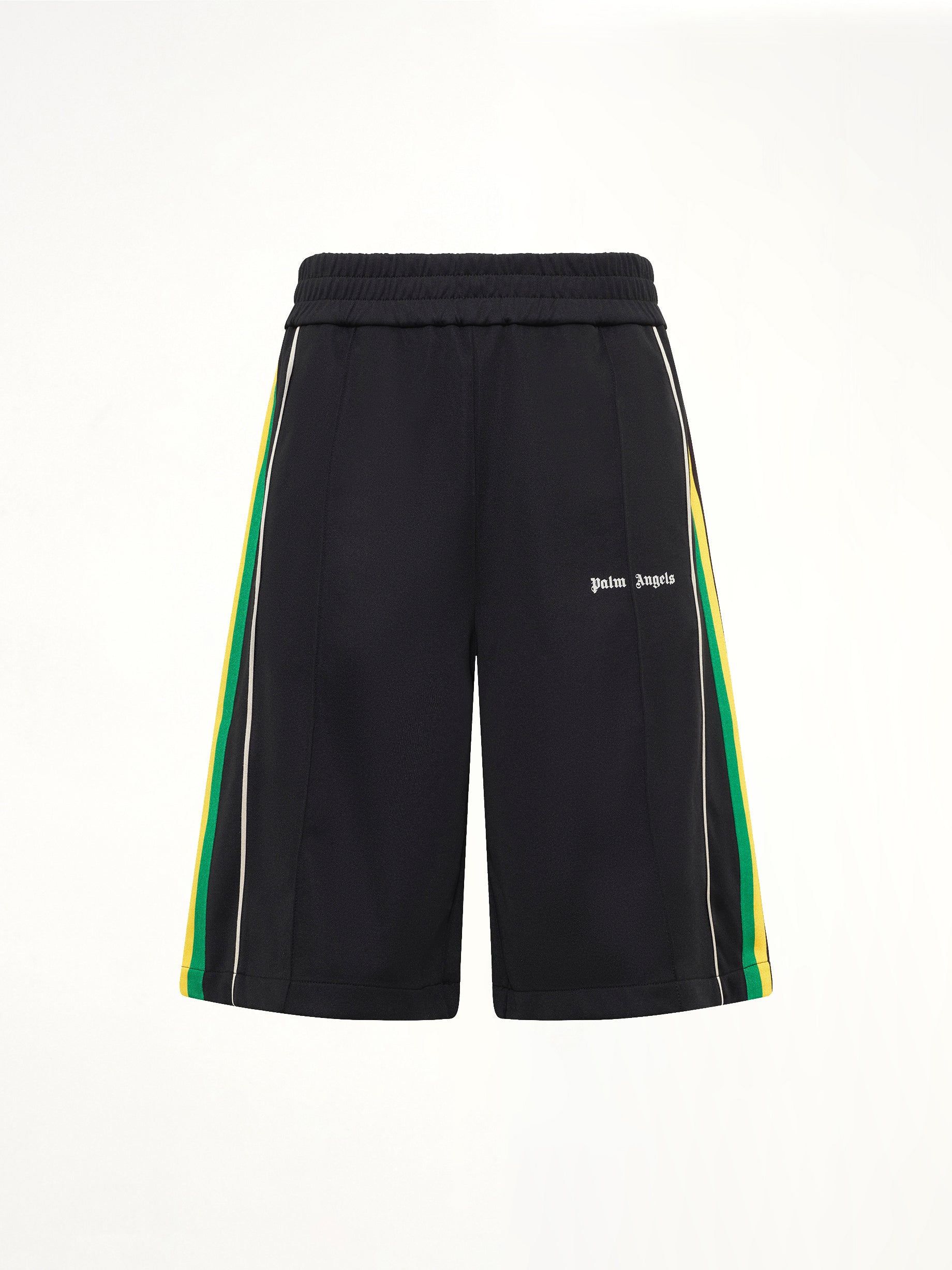 J Classic Logo Vint Track Shorts in Black/Off White