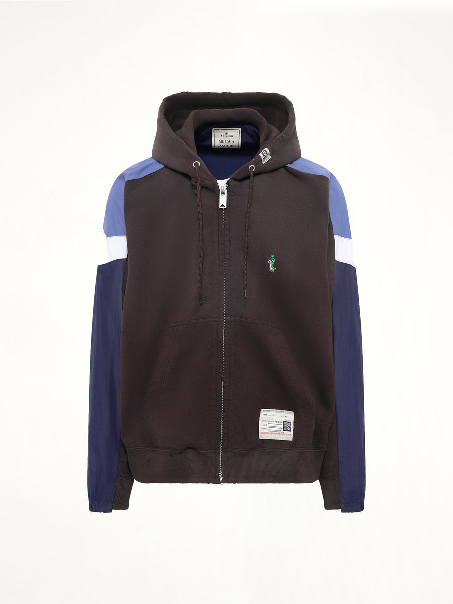 Track Jacket Combined Parka in Black