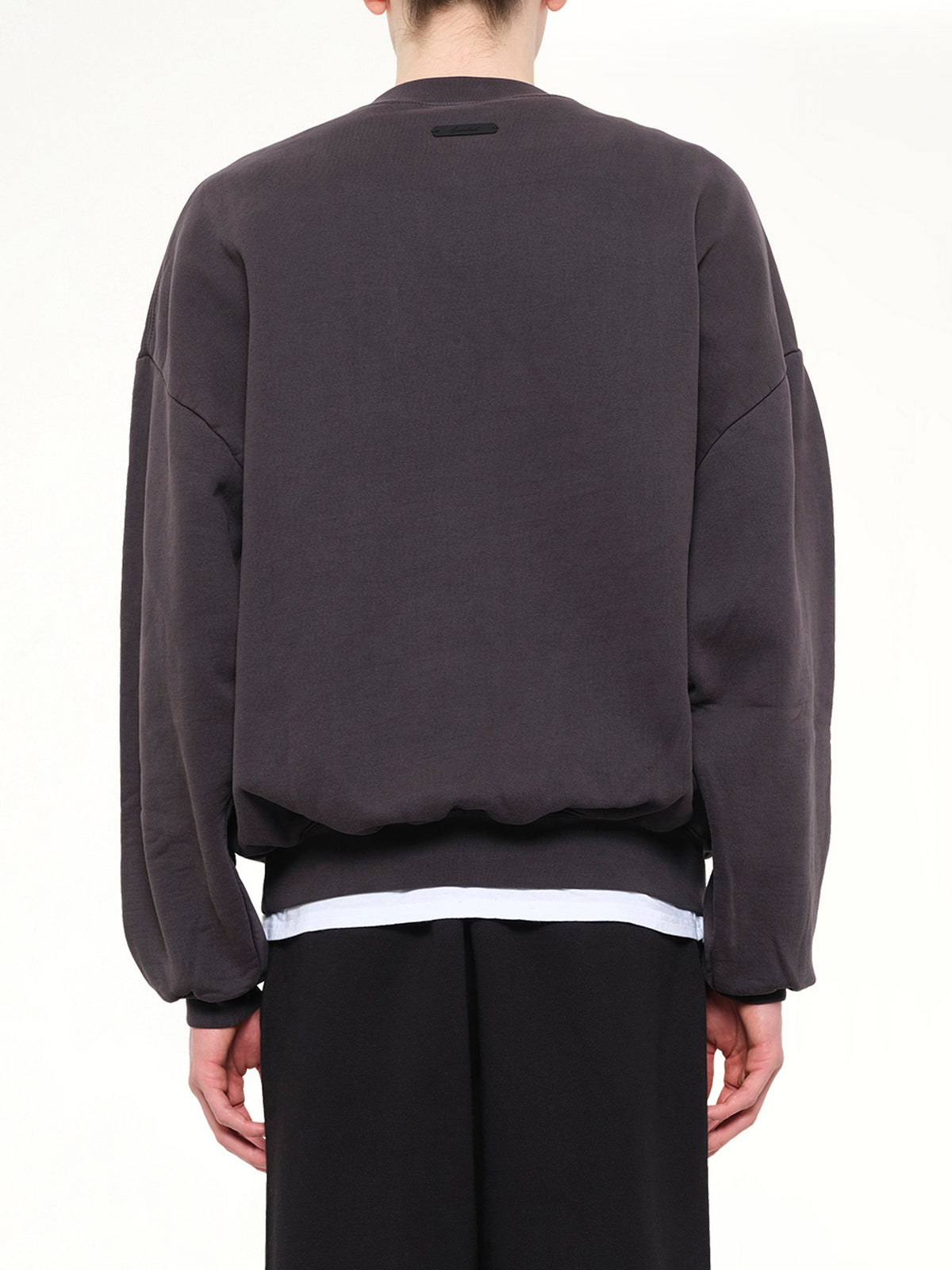 Campus 90's Crewneck Sweatshirt in Faded Black