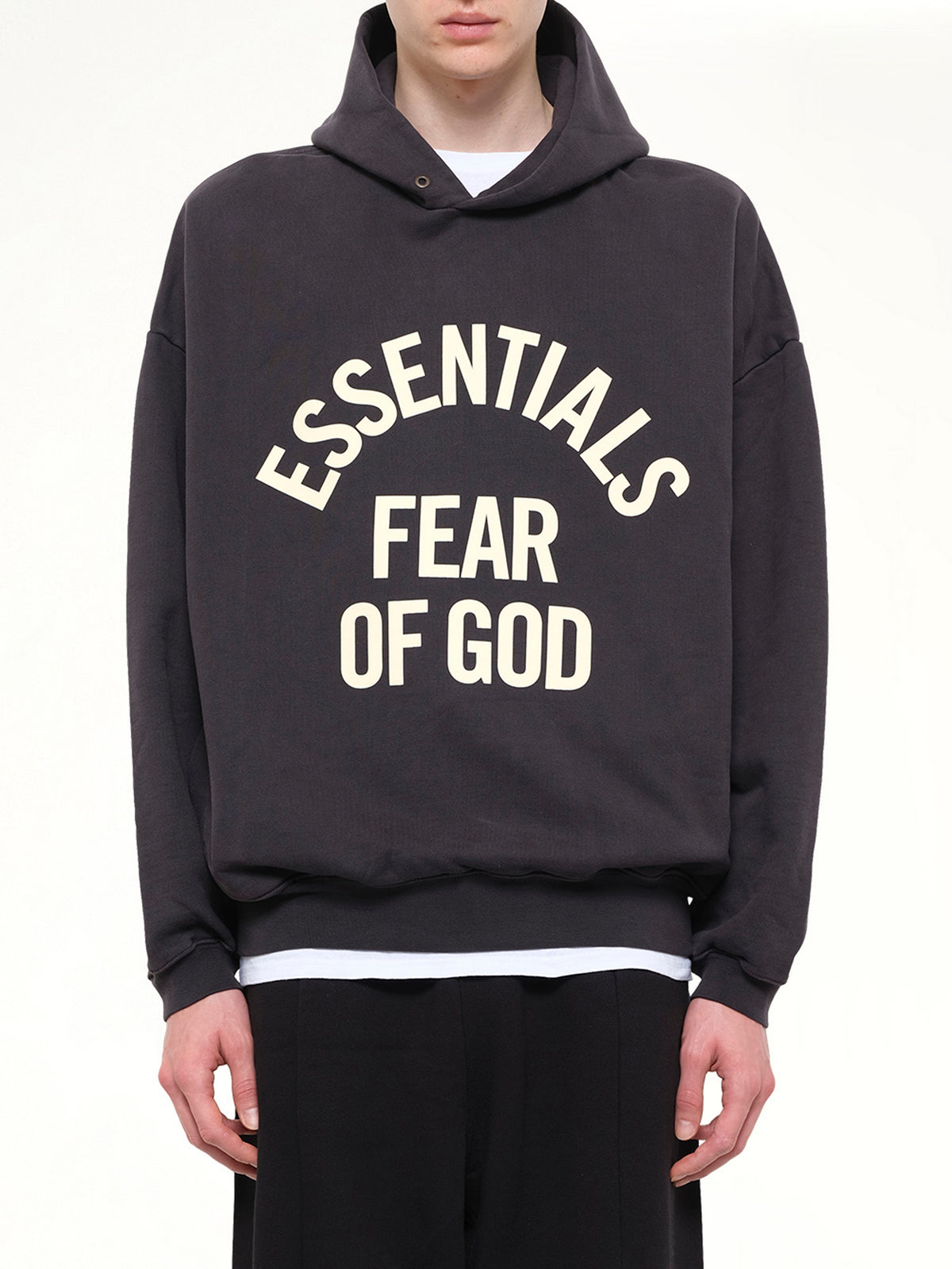 Campus 90's Hoodie in Faded Black