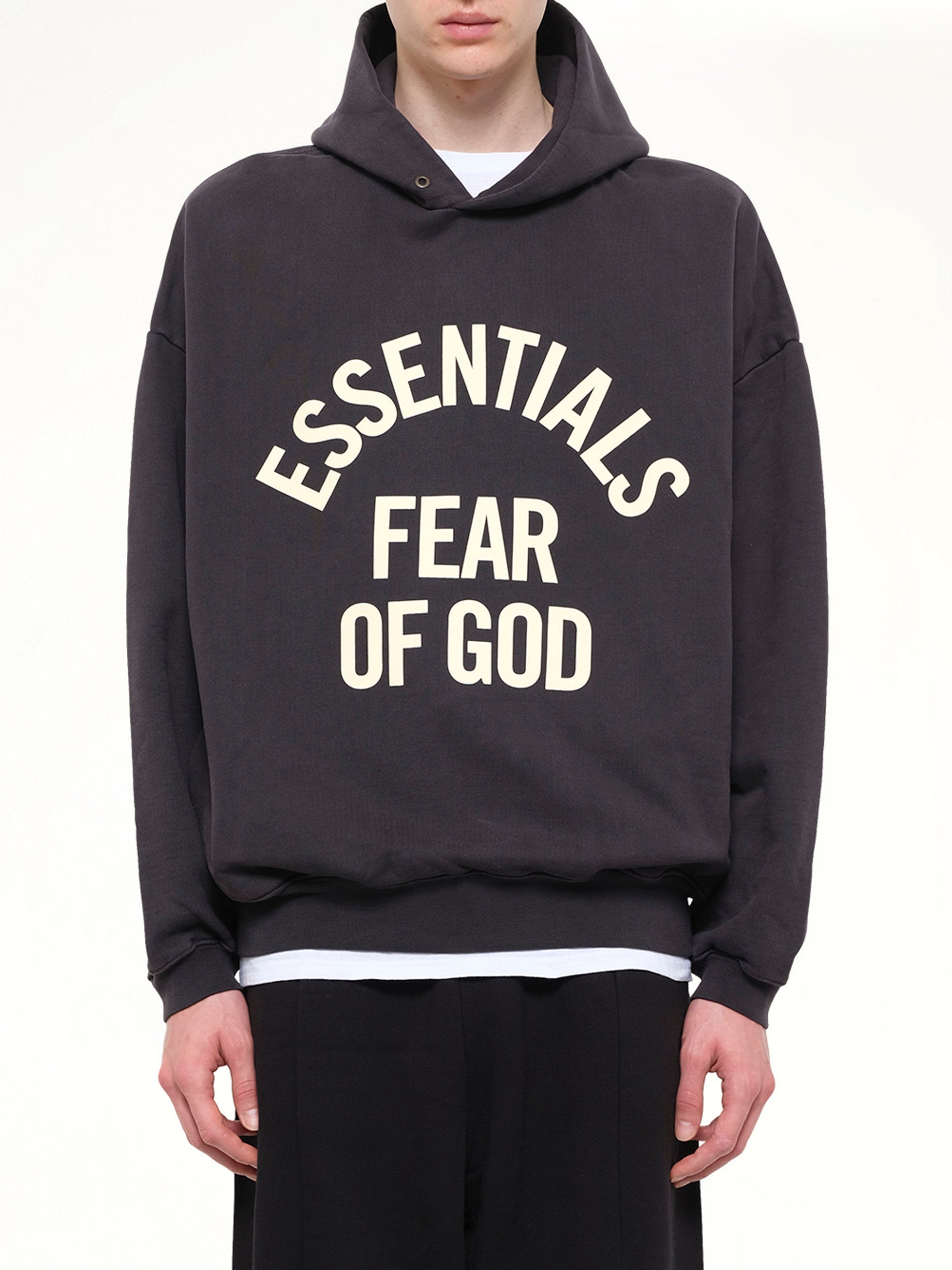 Campus 90's Hoodie in Faded Black