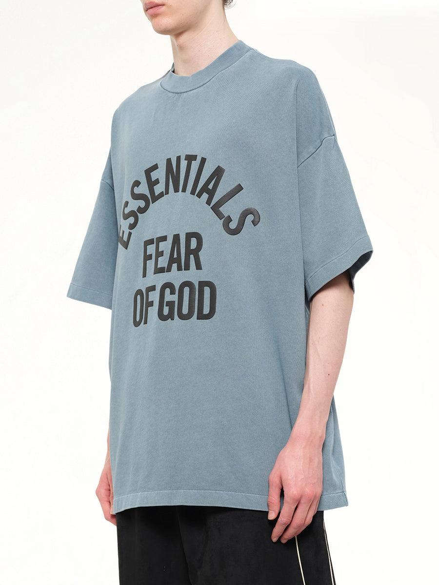 Campus 90's Short Sleeve T-Shirt in Faded Coastal