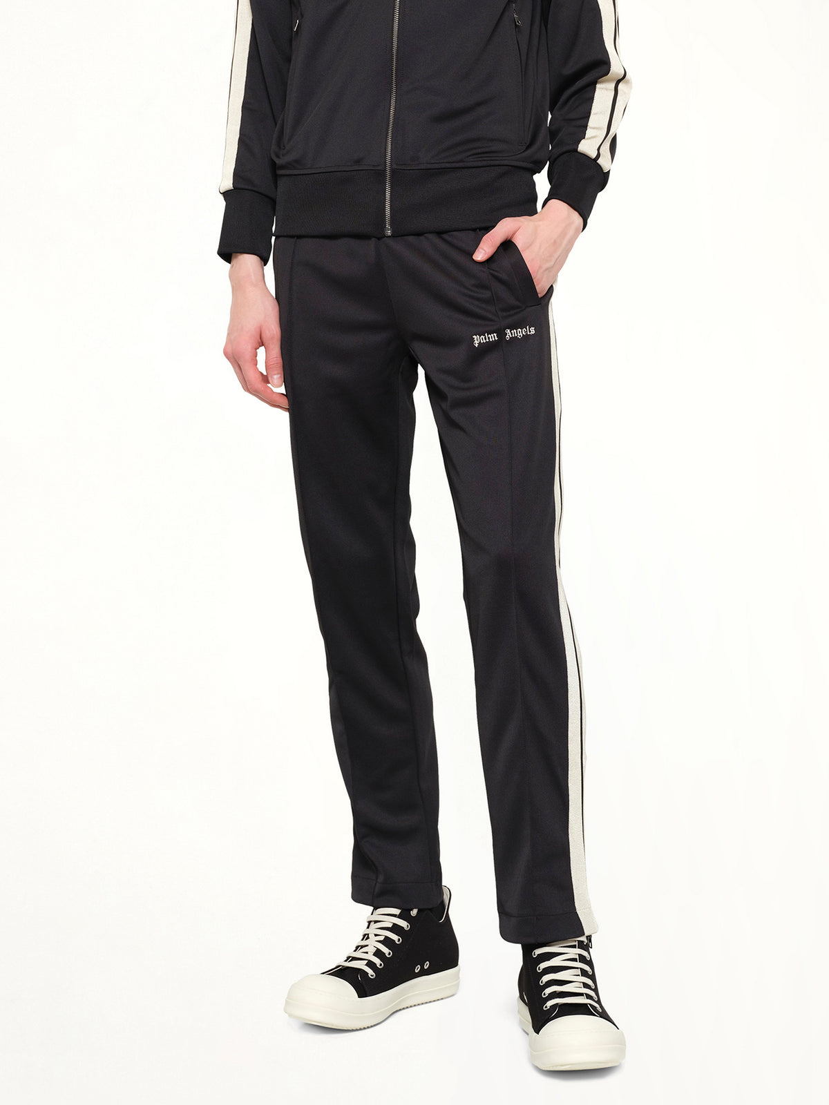 Classic Logo Track Pants in Black Off/White