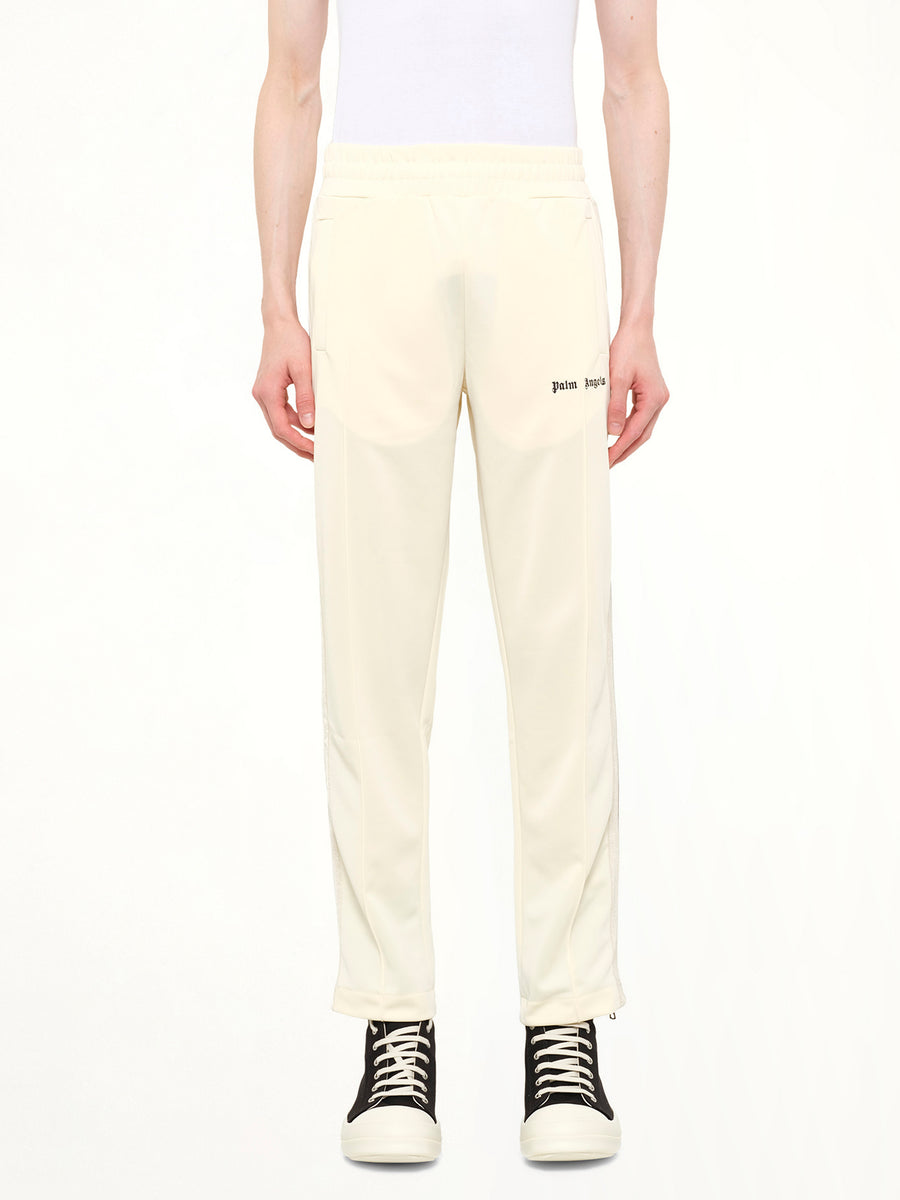 Classic Logo Track Pants in Ivory/Black