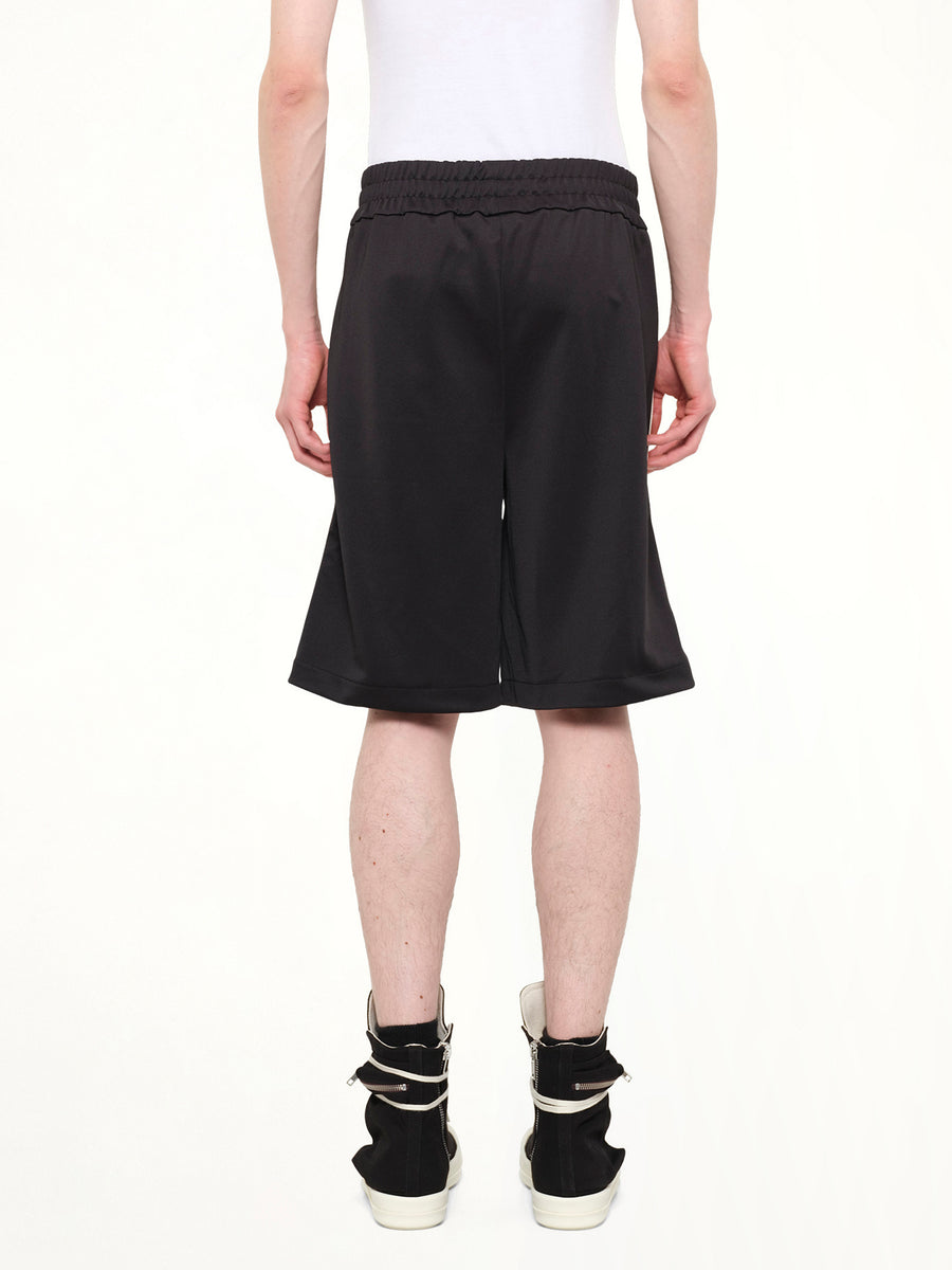 Classic Logo Track Shorts in Black/Off White