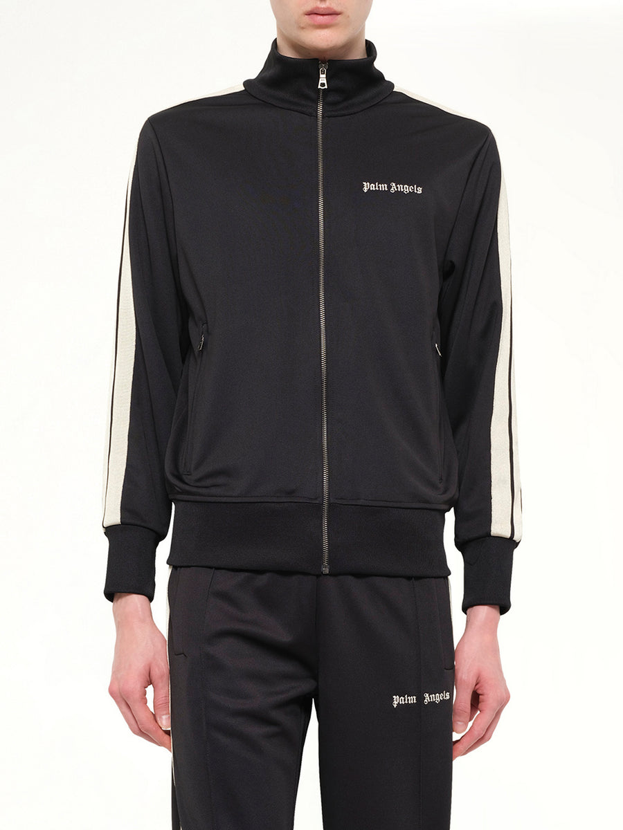 Classic Logo Track Top in Black/Off White