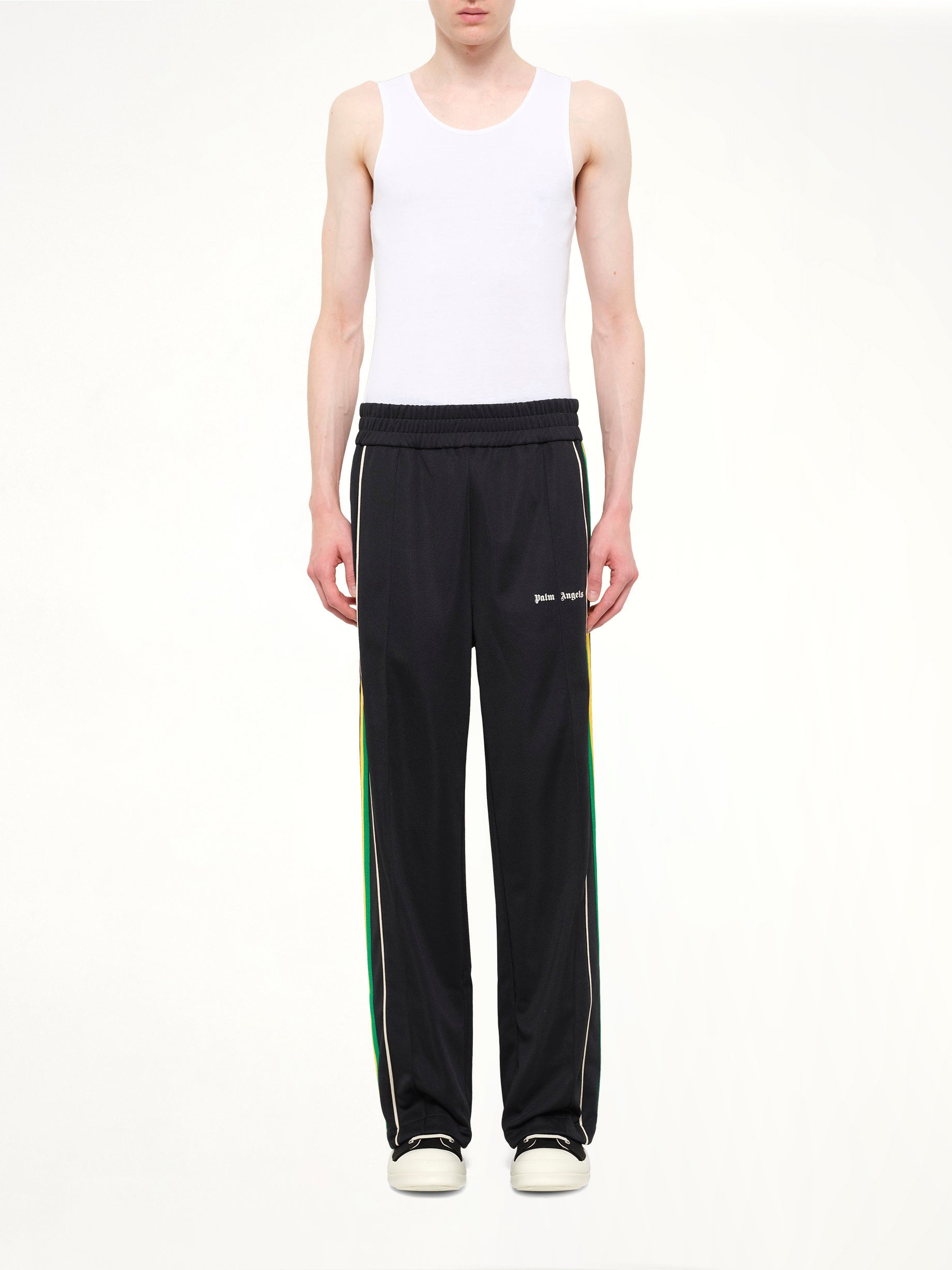 J Classic Logo Vint Track Pants in Black/Off White