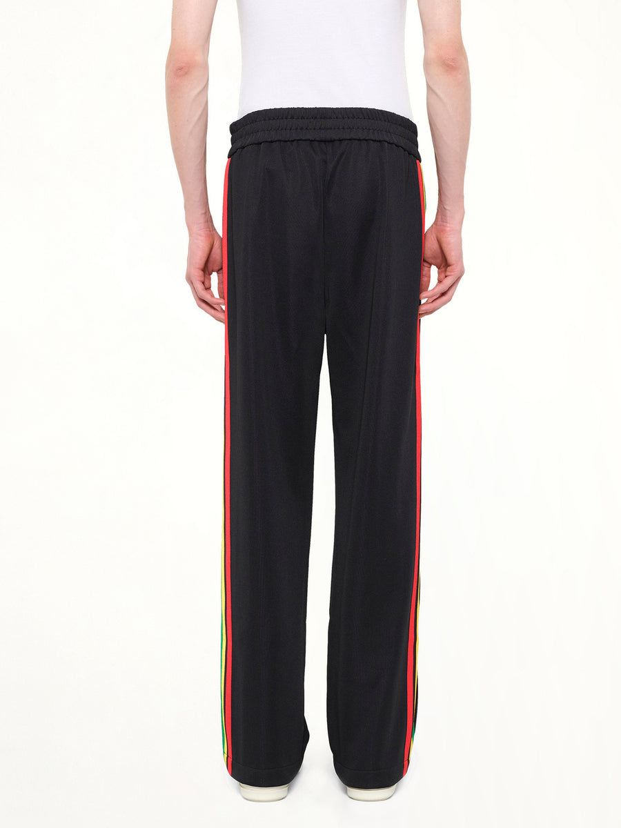 J Classic Logo Vint Track Pants in Black/Off White