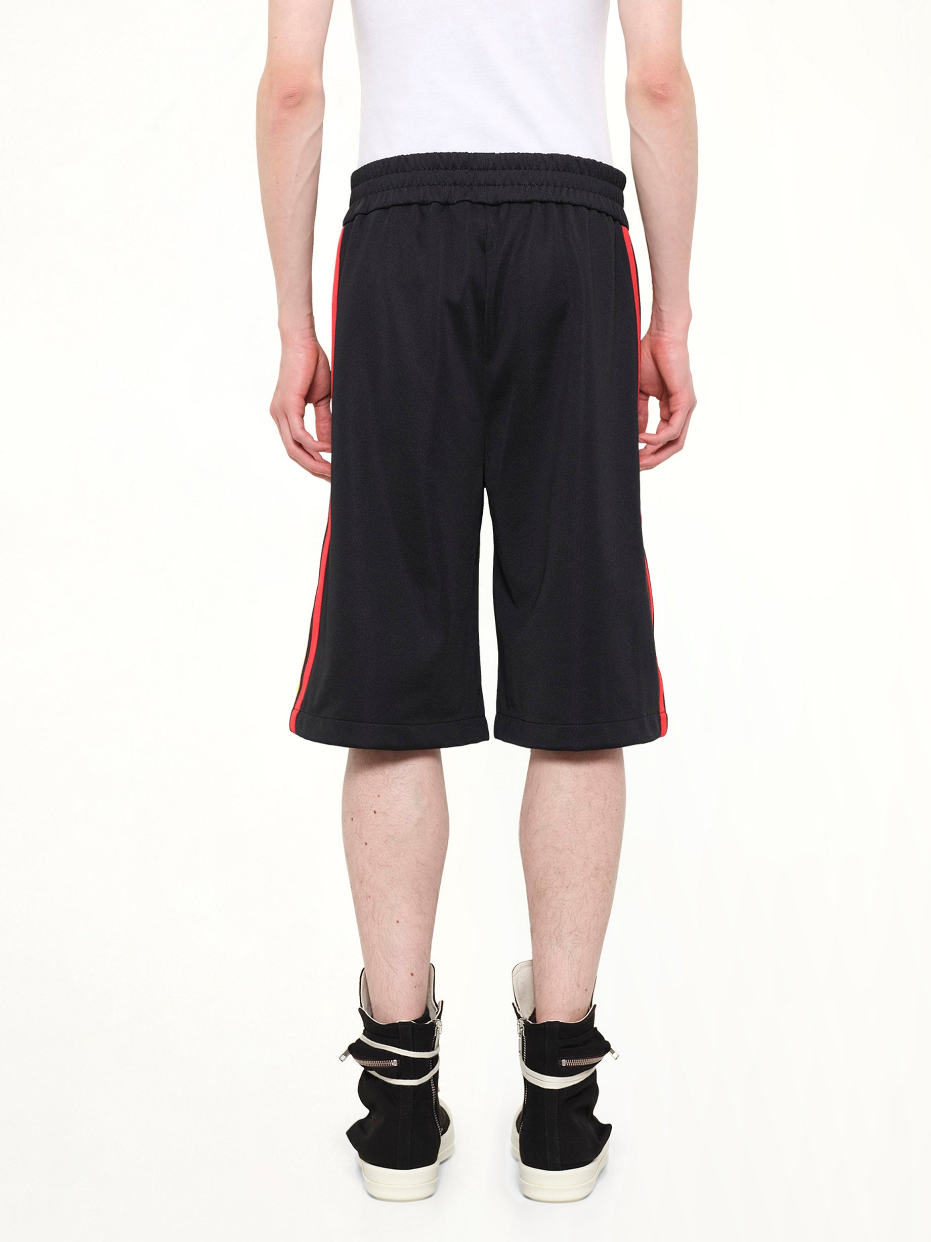 J Classic Logo Vint Track Shorts in Black/Off White