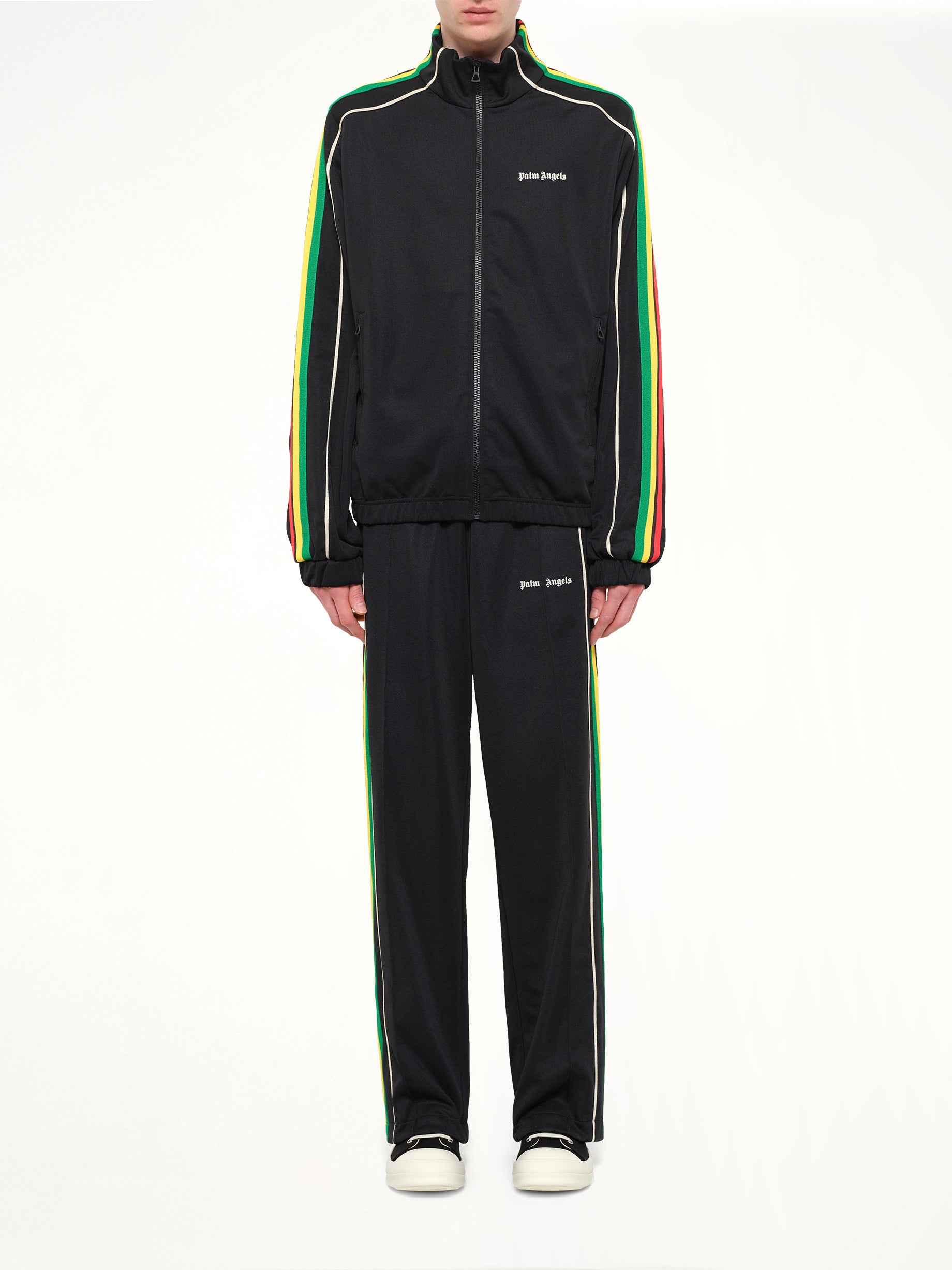 J Classic Logo Vint Track Top in Black/Off White