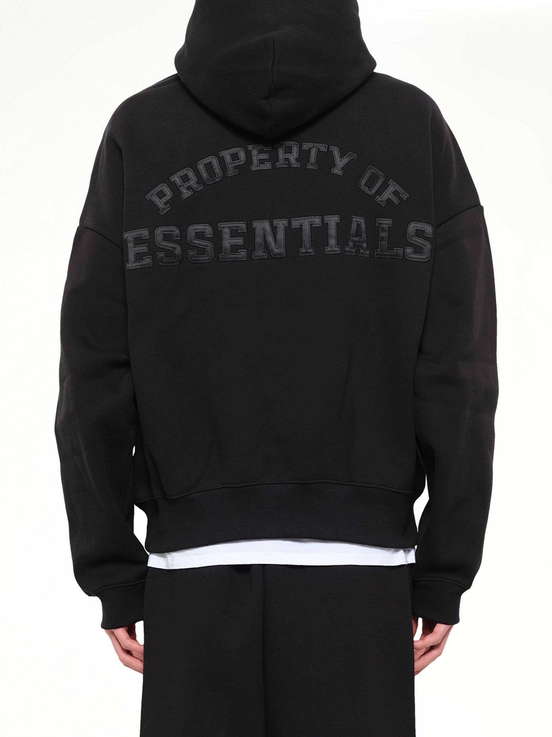 Property Lounge Half Zip Hoodie in Black