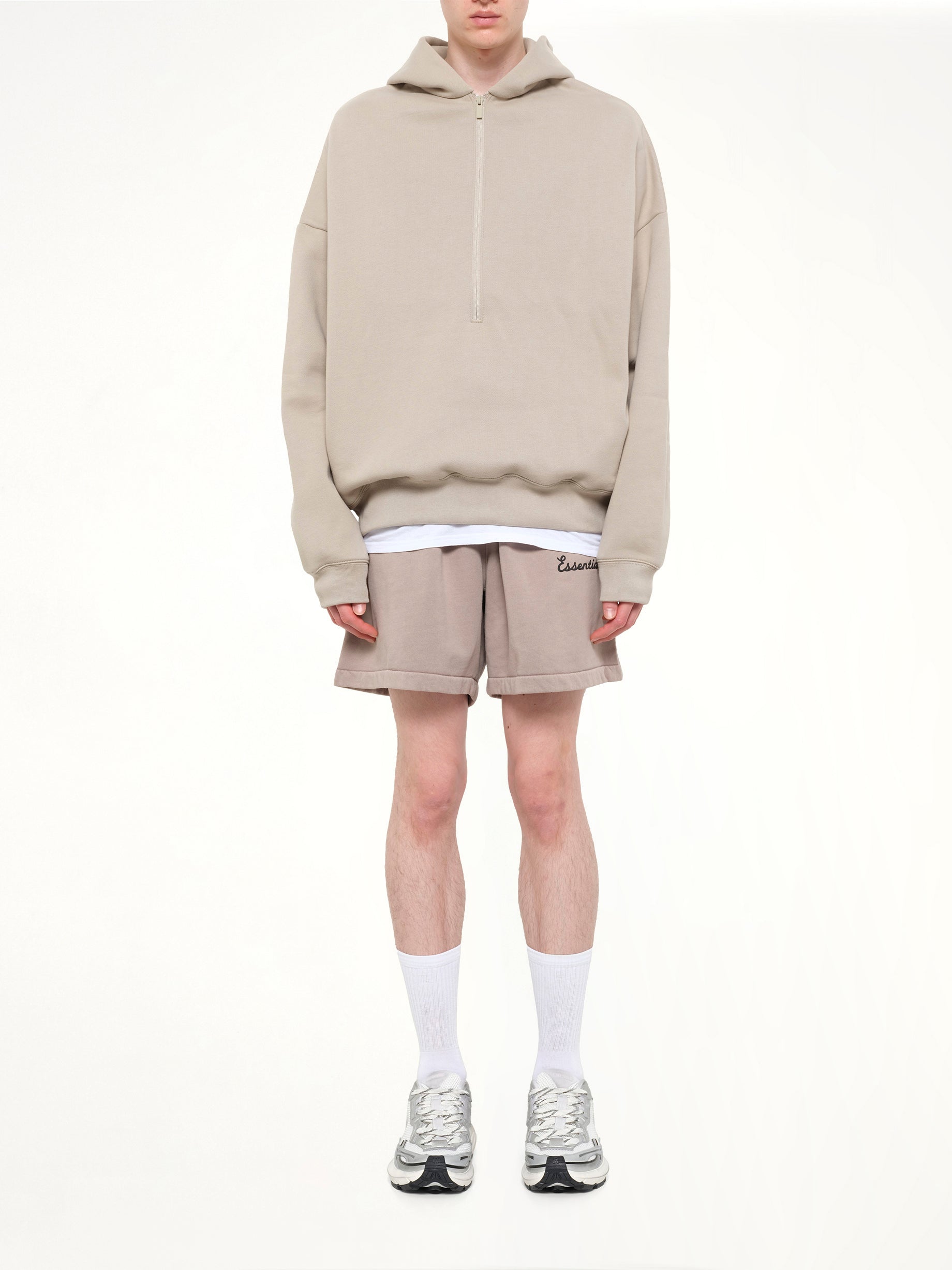 Property Lounge Half Zip Hoodie in Seal
