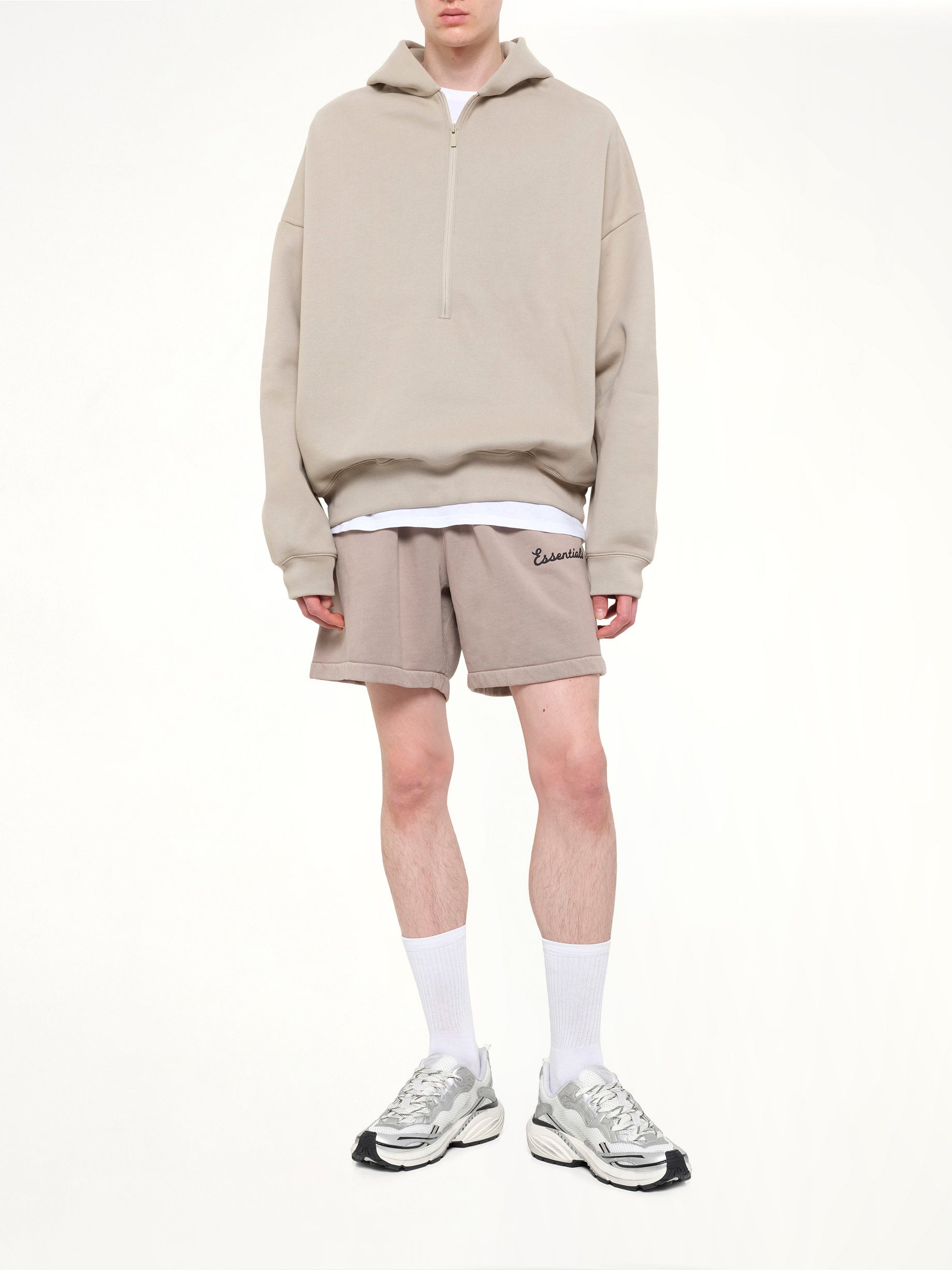 Property Lounge Half Zip Hoodie in Seal