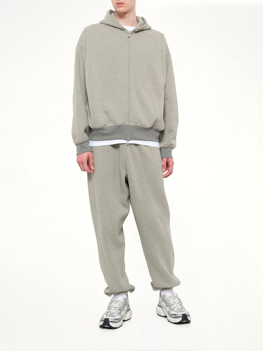 Signature Classic Full Zip Hoodie in Concrete Heather