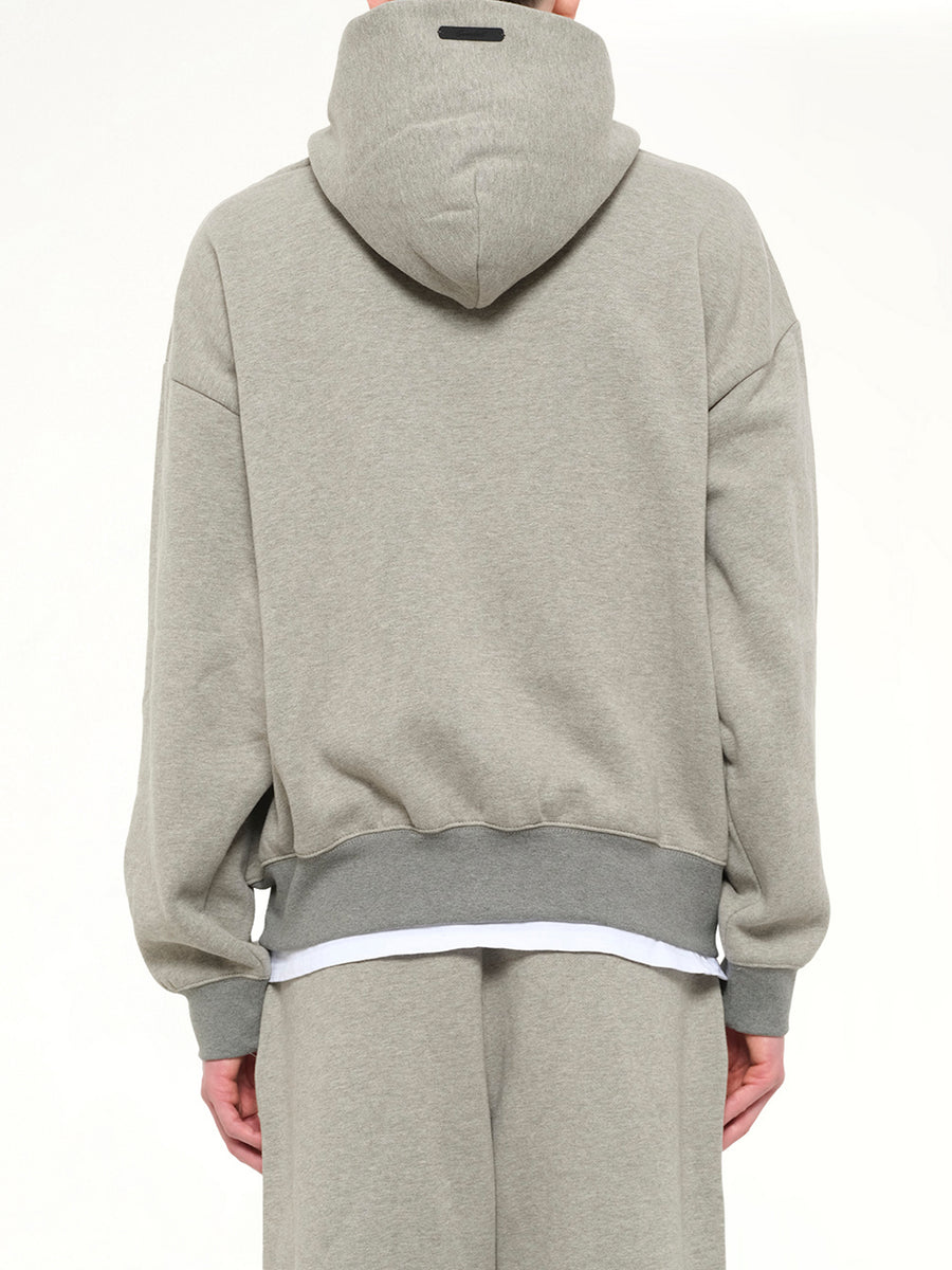 Signature Classic Full Zip Hoodie in Concrete Heather