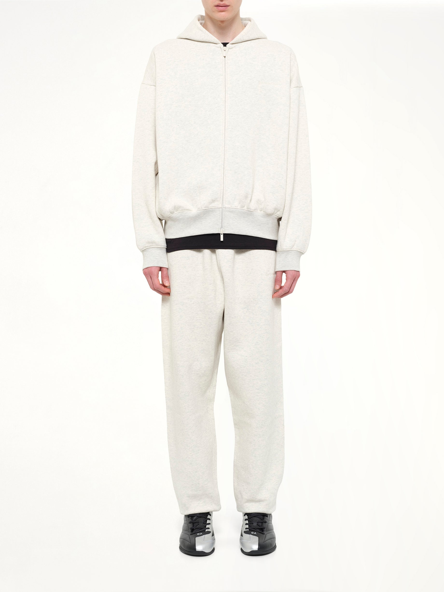 Signature Classic Full Zip Hoodie in Oatmeal Heather