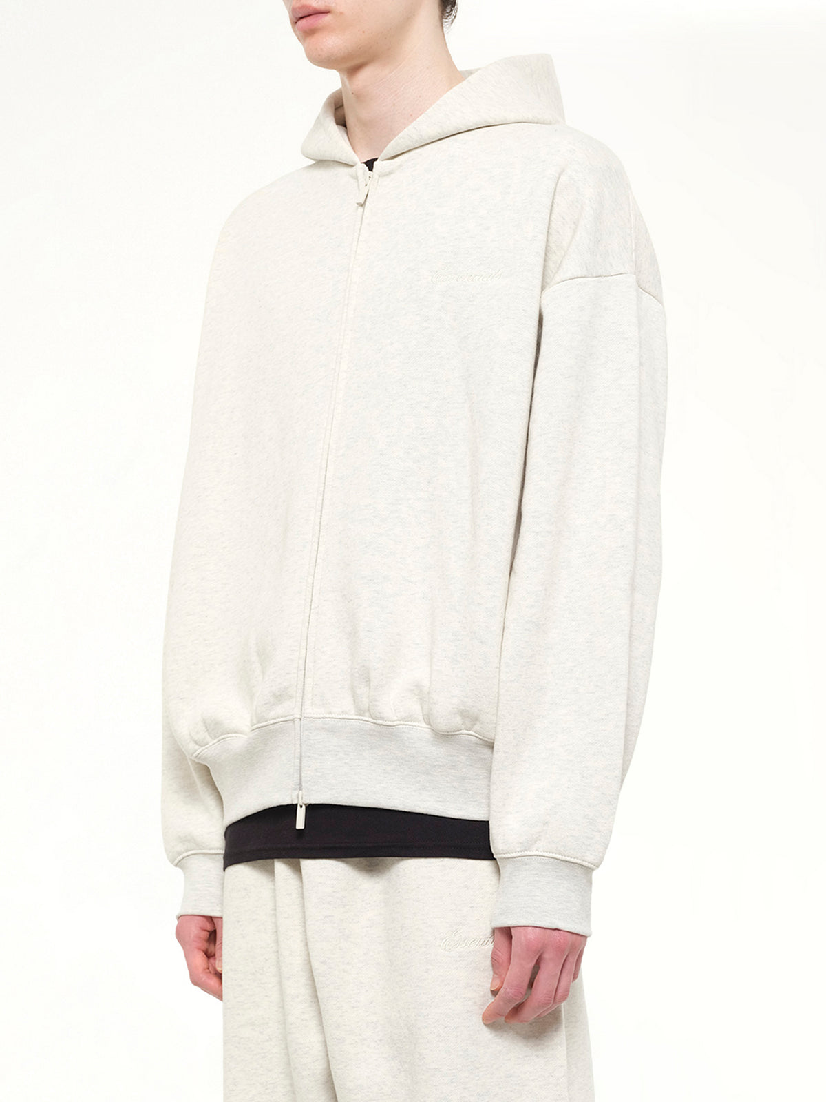 Signature Classic Full Zip Hoodie in Oatmeal Heather