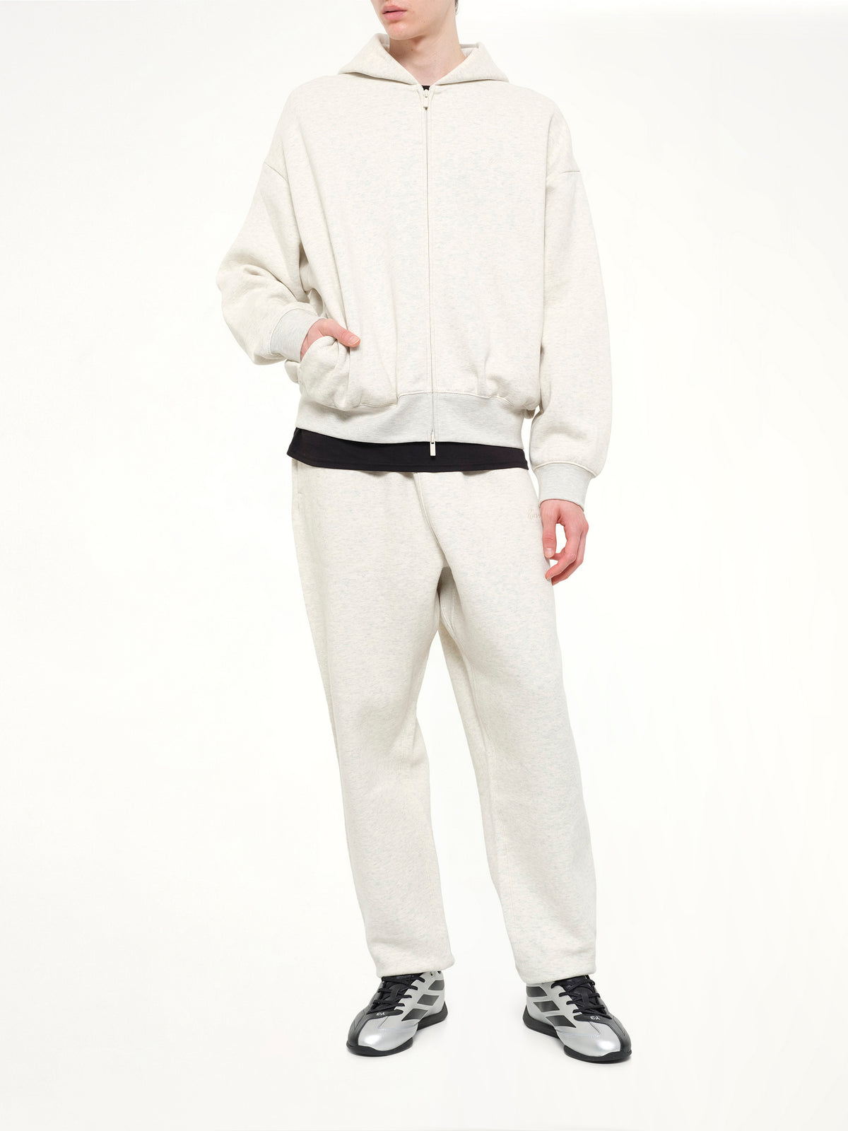 Signature Classic Full Zip Hoodie in Oatmeal Heather