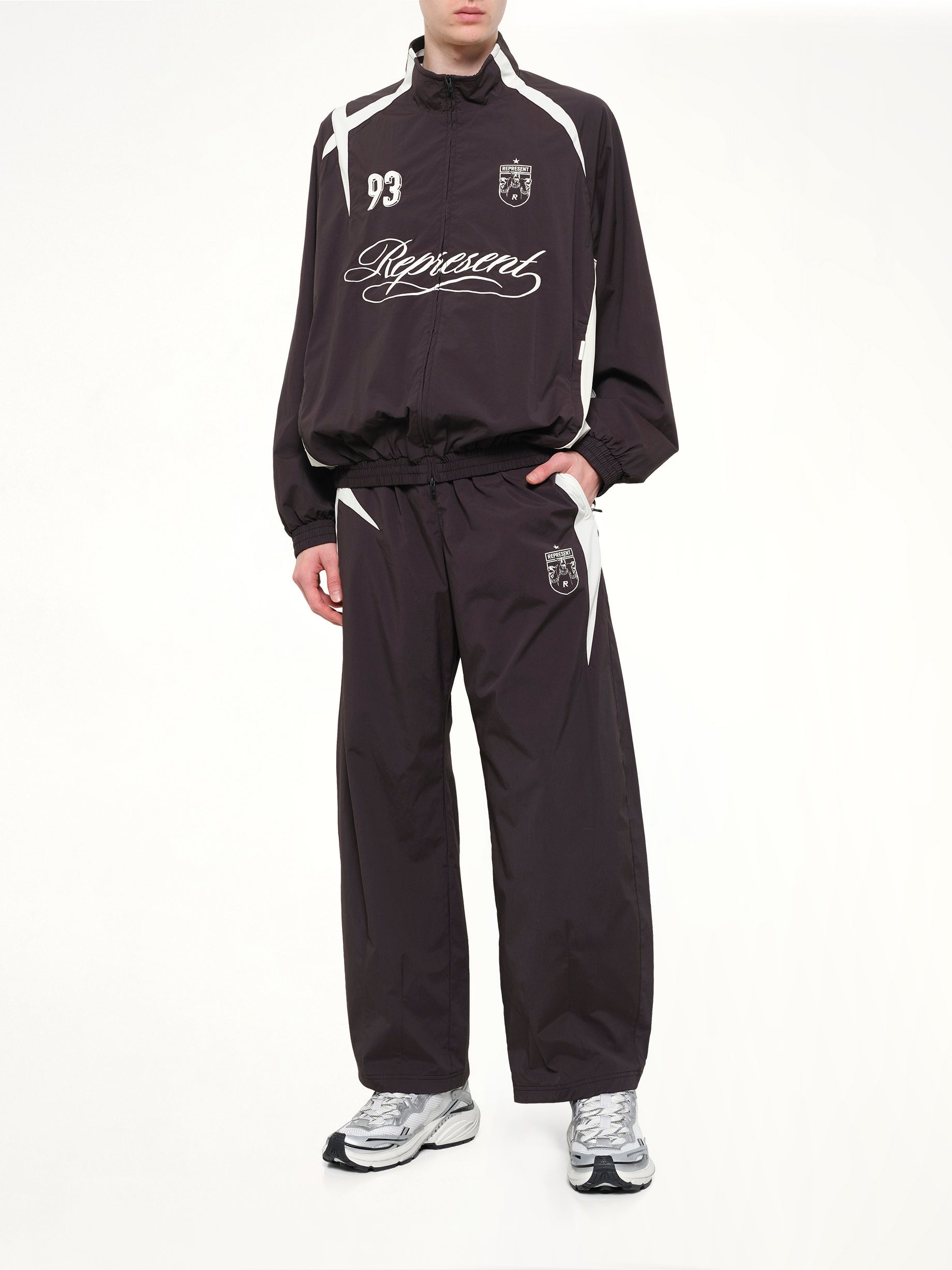 Woven Track Star Pant in Jet Black