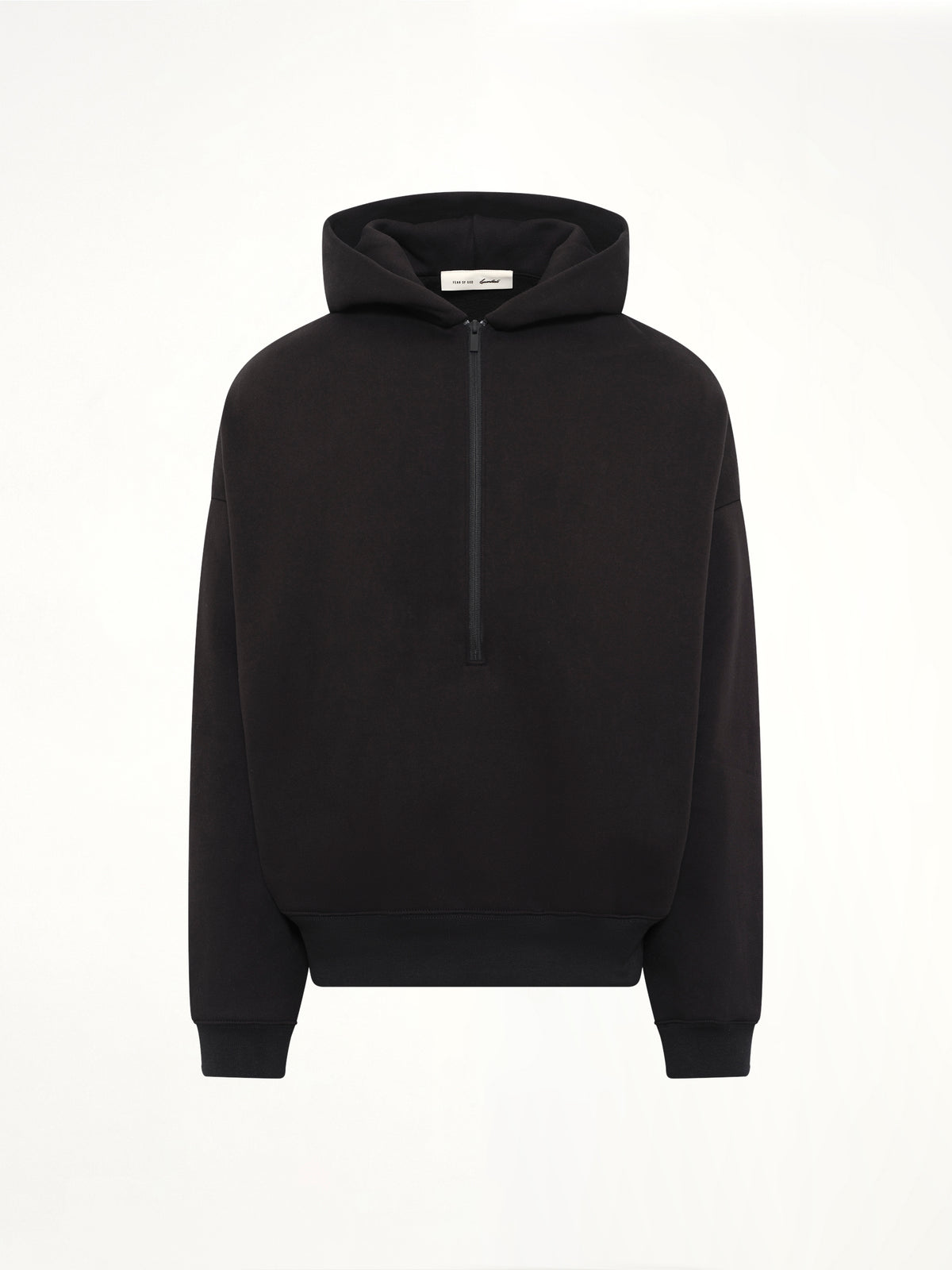 Property Lounge Half Zip Hoodie in Black
