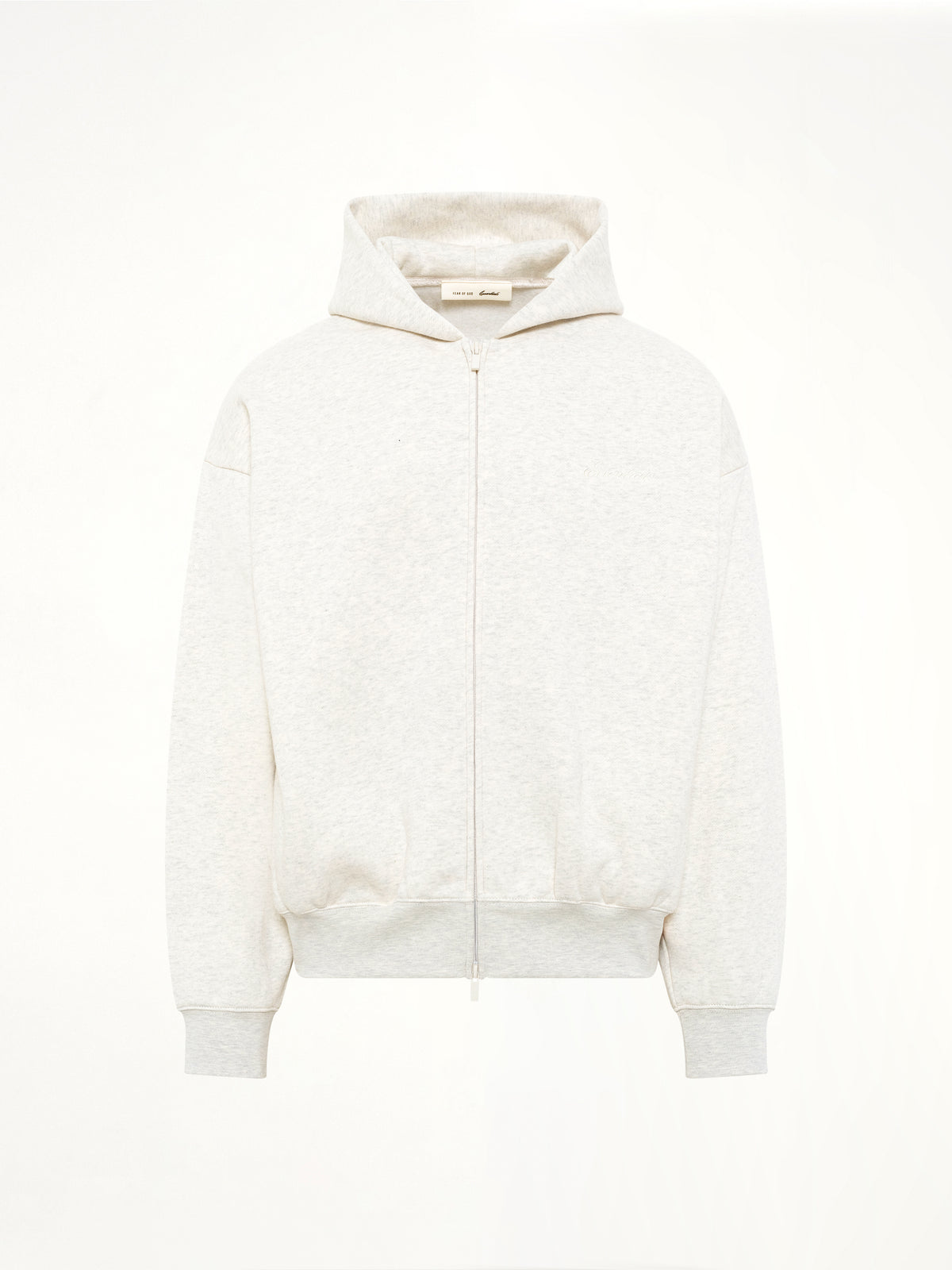 Signature Classic Full Zip Hoodie in Oatmeal Heather