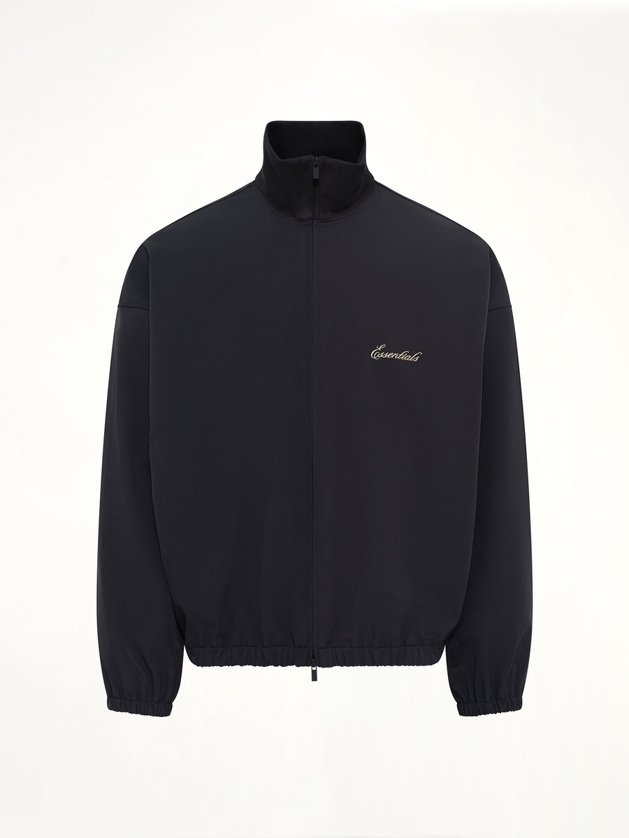 Signature Full Zip Track Jacket in Vintage Black