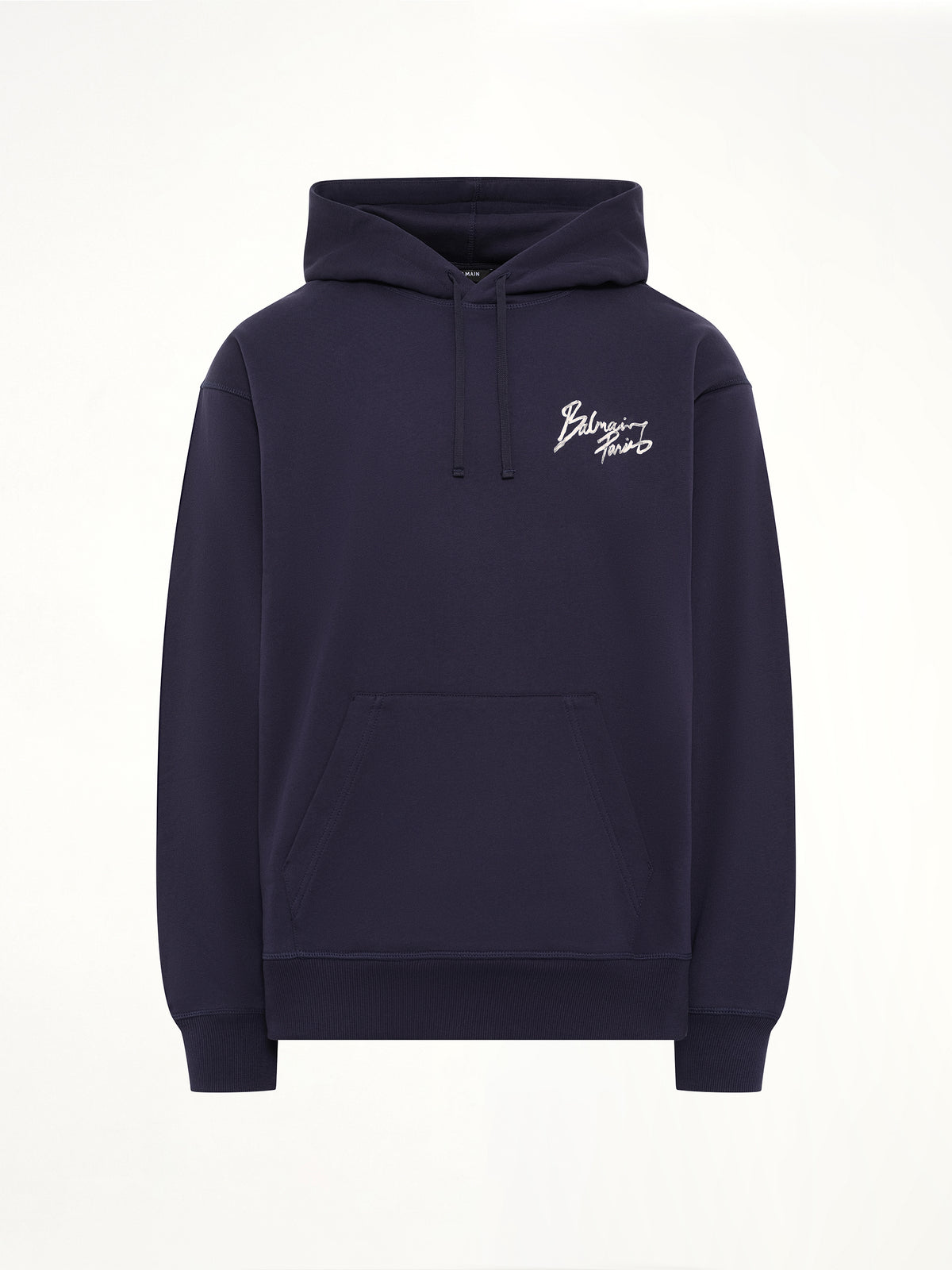 Small Balmain Paris Brush Hoodie Reg in Blue