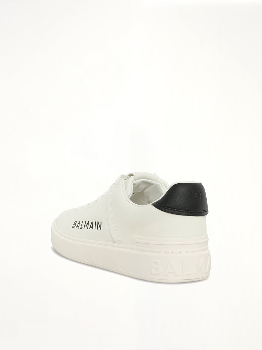2026 B-Court Printed Balmain Sneaker in White