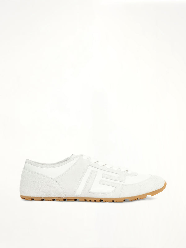화이트 Racer 45 스니커즈