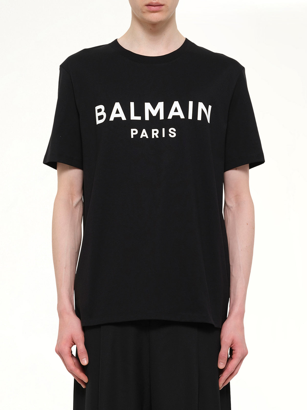 Big Balmain Paris Brush Sweatshirt Reg in Black