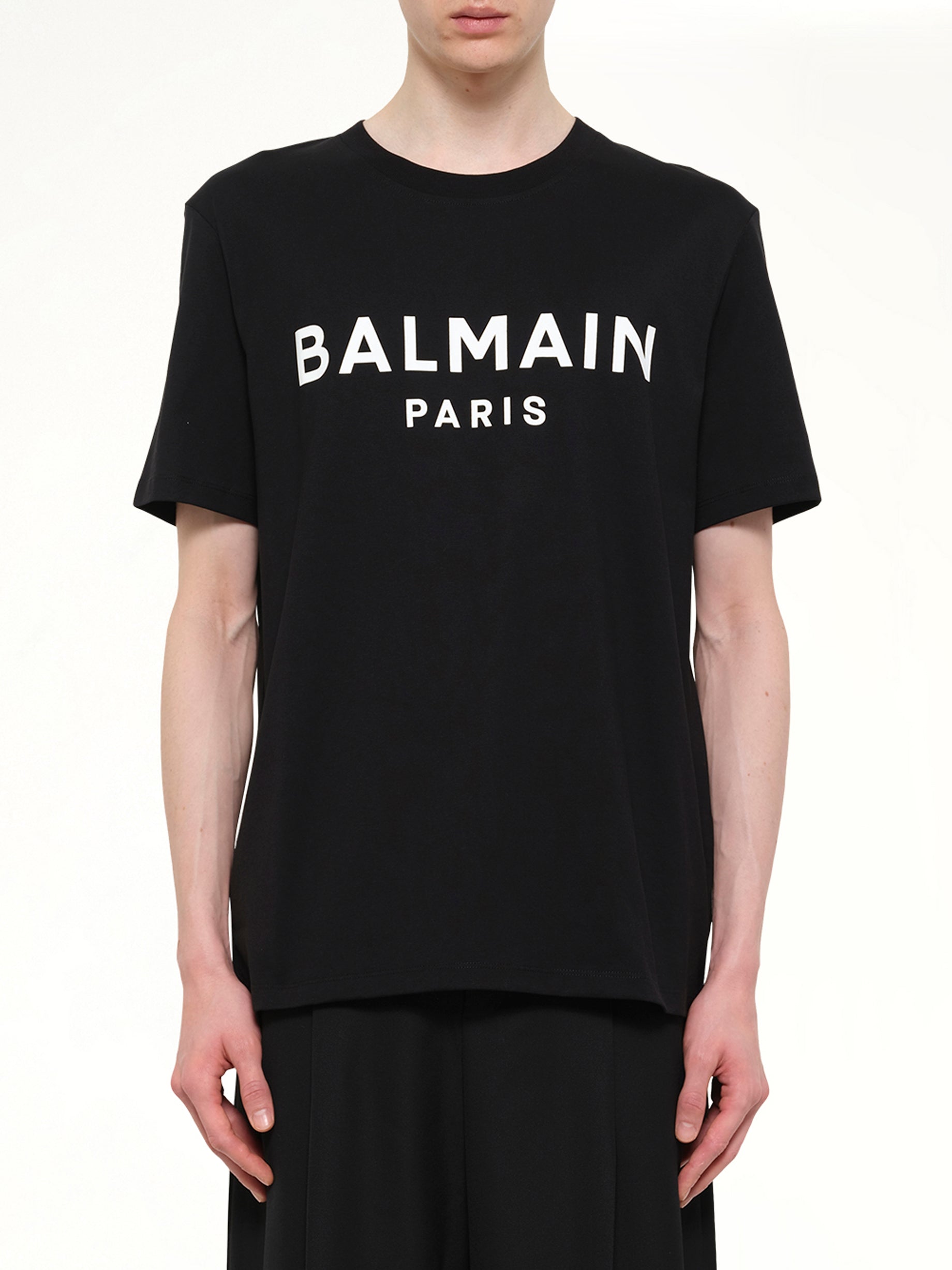 Big Balmain Paris Brush Sweatshirt Reg in Black