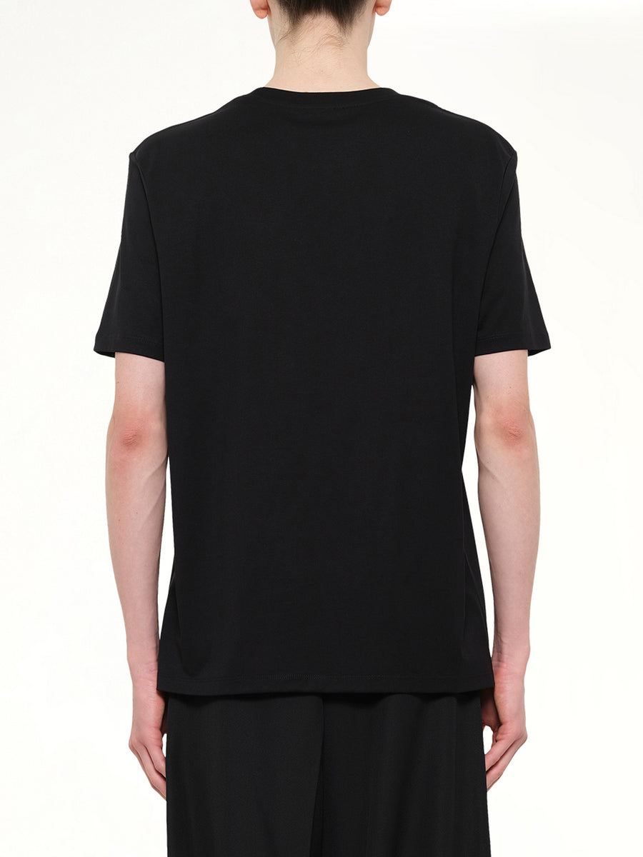 Balmain Print T-Shirt Reg Fit in Black/White