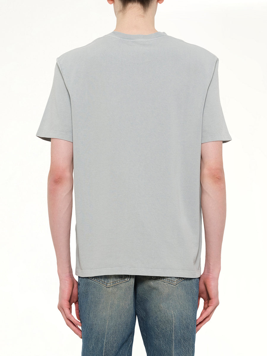 Balmain Vintage Emb T-Shirt Reg Fit in Grey