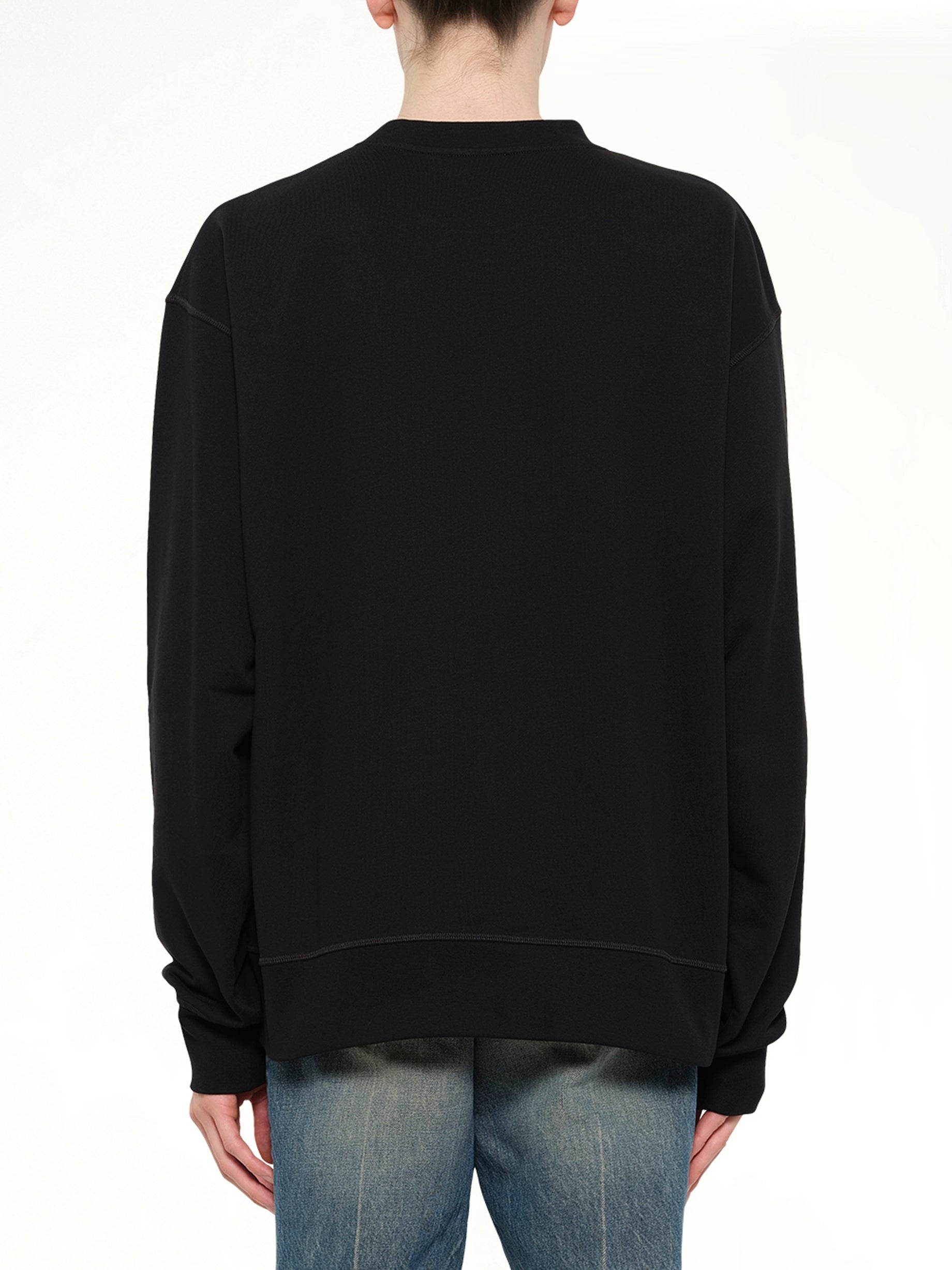 Big Balmain Paris Brush Sweatshirt Reg in Black
