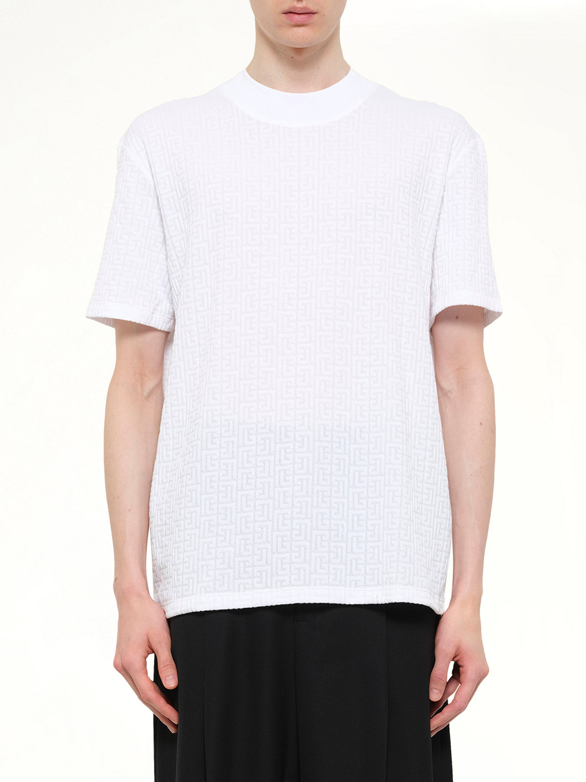 Monogram Sponge T-Shirt Reg Fit in White