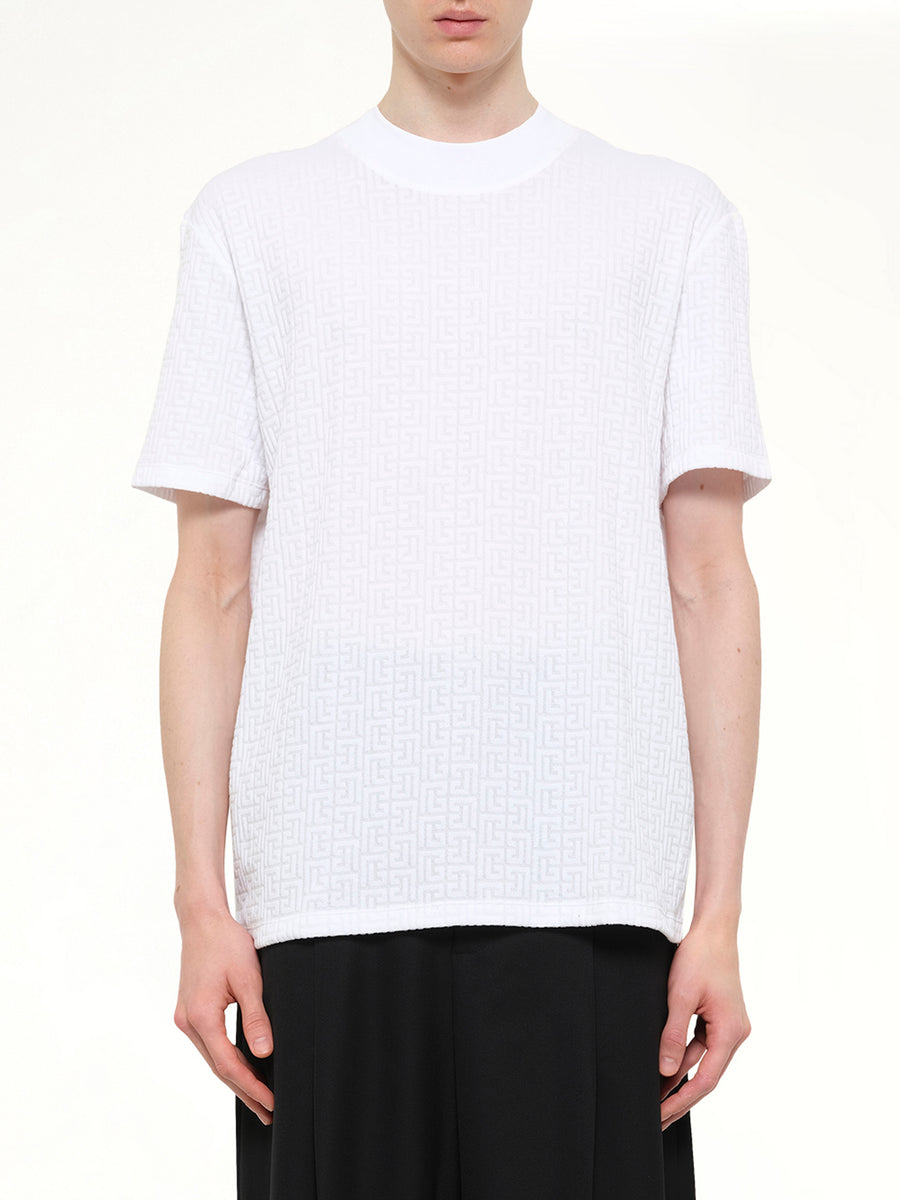 Monogram Sponge T-Shirt Reg Fit in White