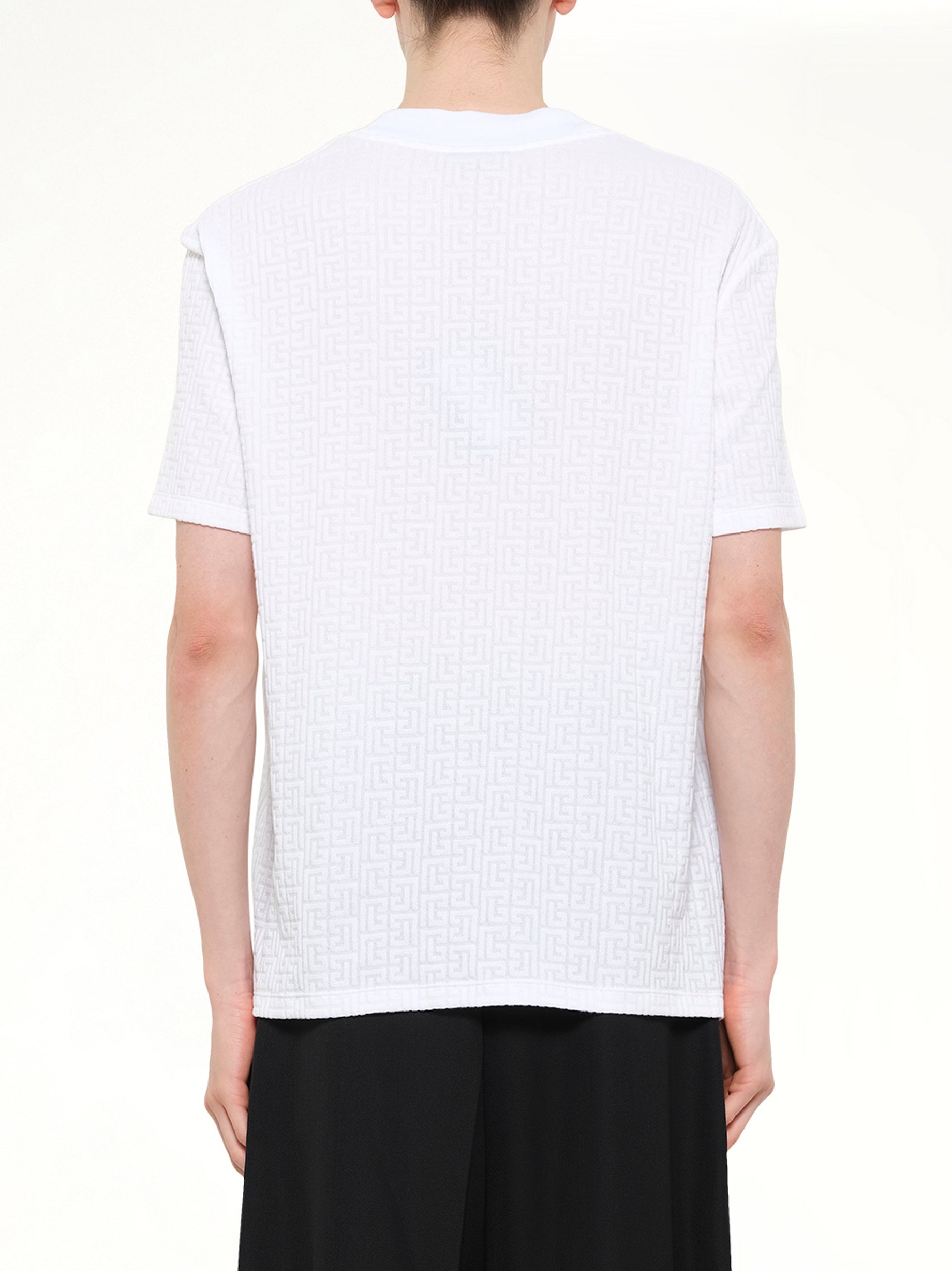 Monogram Sponge T-Shirt Reg Fit in White