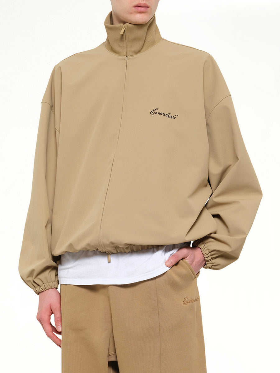 Signature Full Zip Track Jacket in Dune
