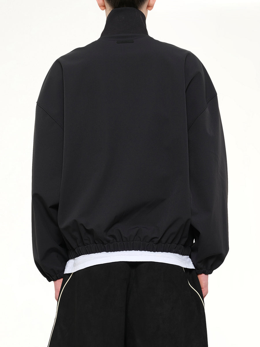 Signature Full Zip Track Jacket in Vintage Black