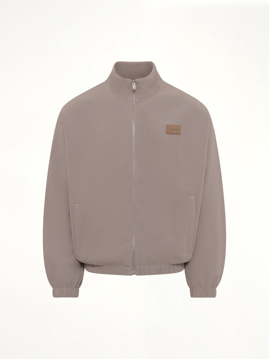 Amiri Patch Cady Track Jacket in Dark Sand