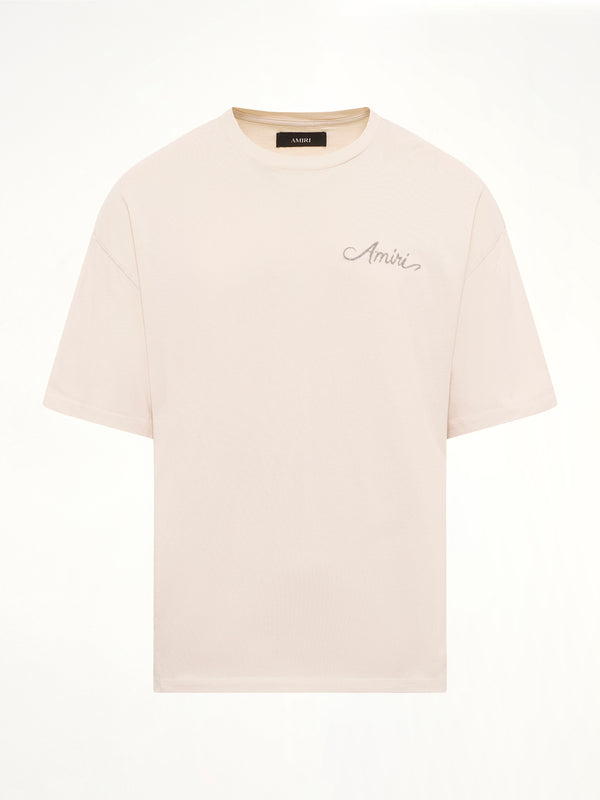 MA Quad Checkboard T-Shirt in Alabaster