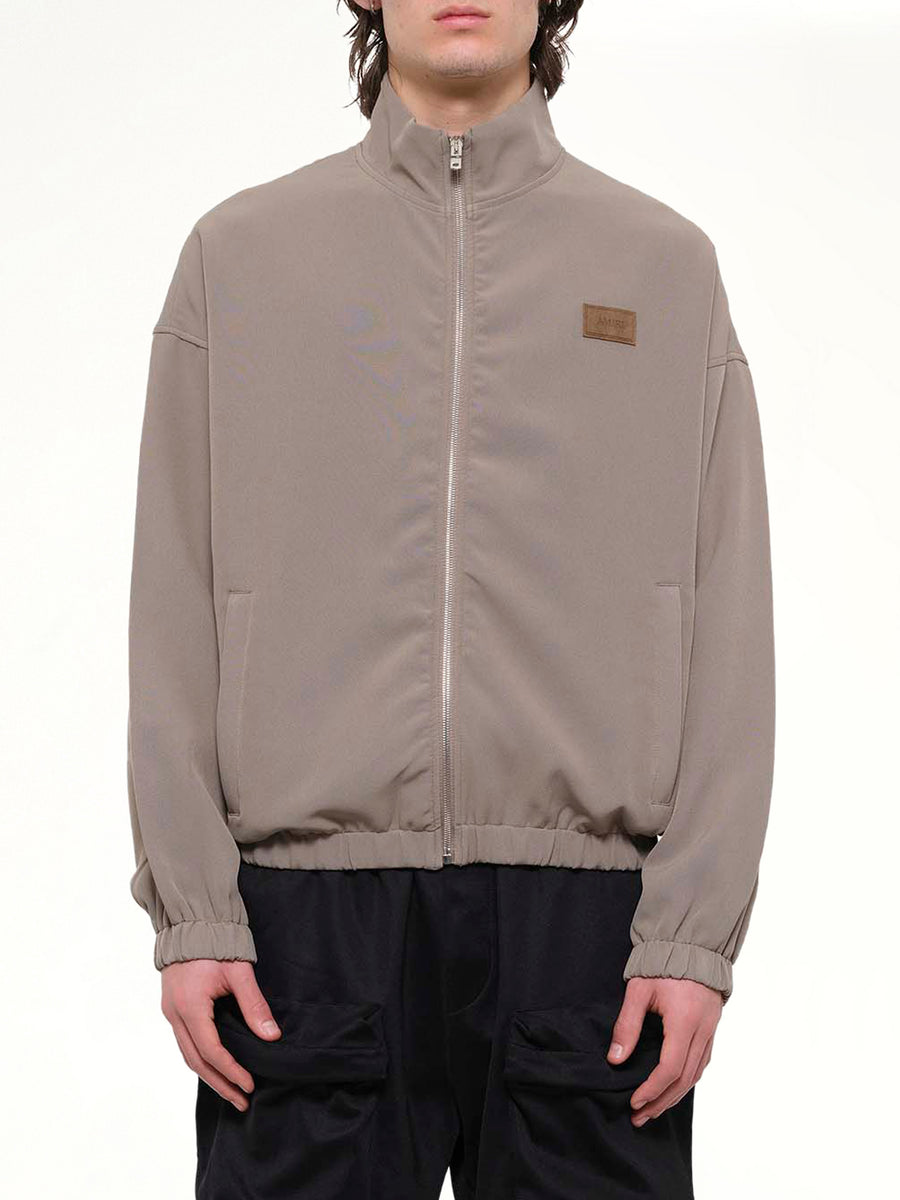 Amiri Patch Cady Track Jacket in Dark Sand