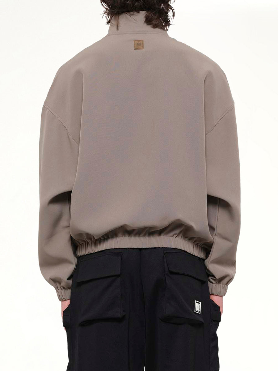 Amiri Patch Cady Track Jacket in Dark Sand