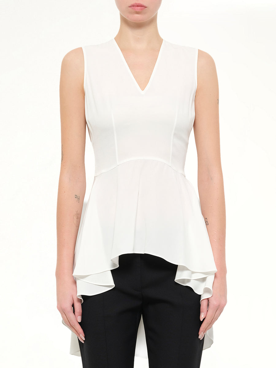 Alexander McQueen Top in Chalk