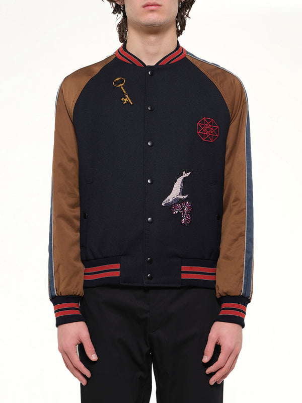 Baseball Jacket Cavalry in Navy