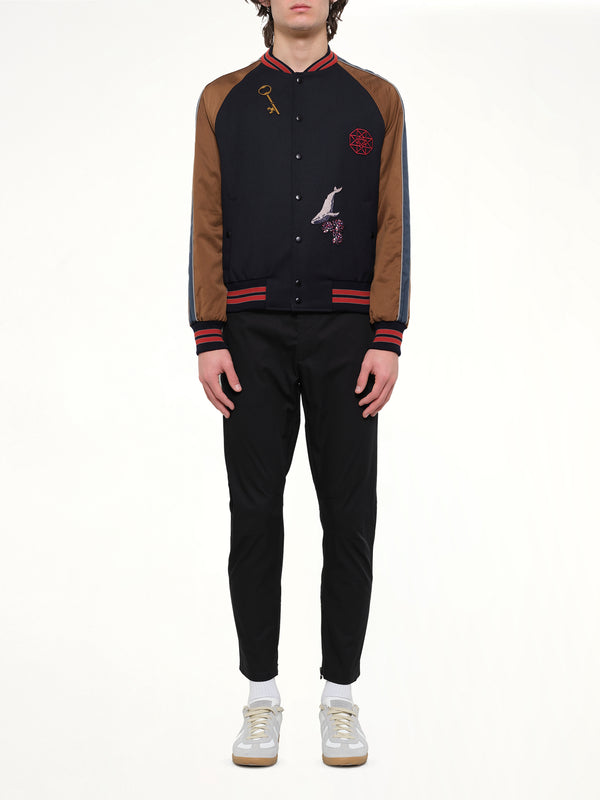 Baseball Jacket Cavalry in Navy
