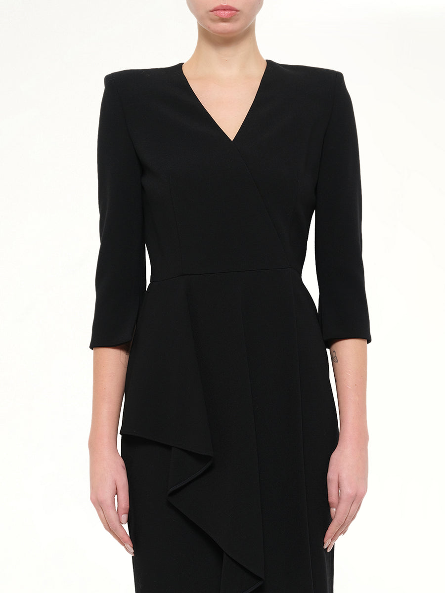 Crepe Dress in Black