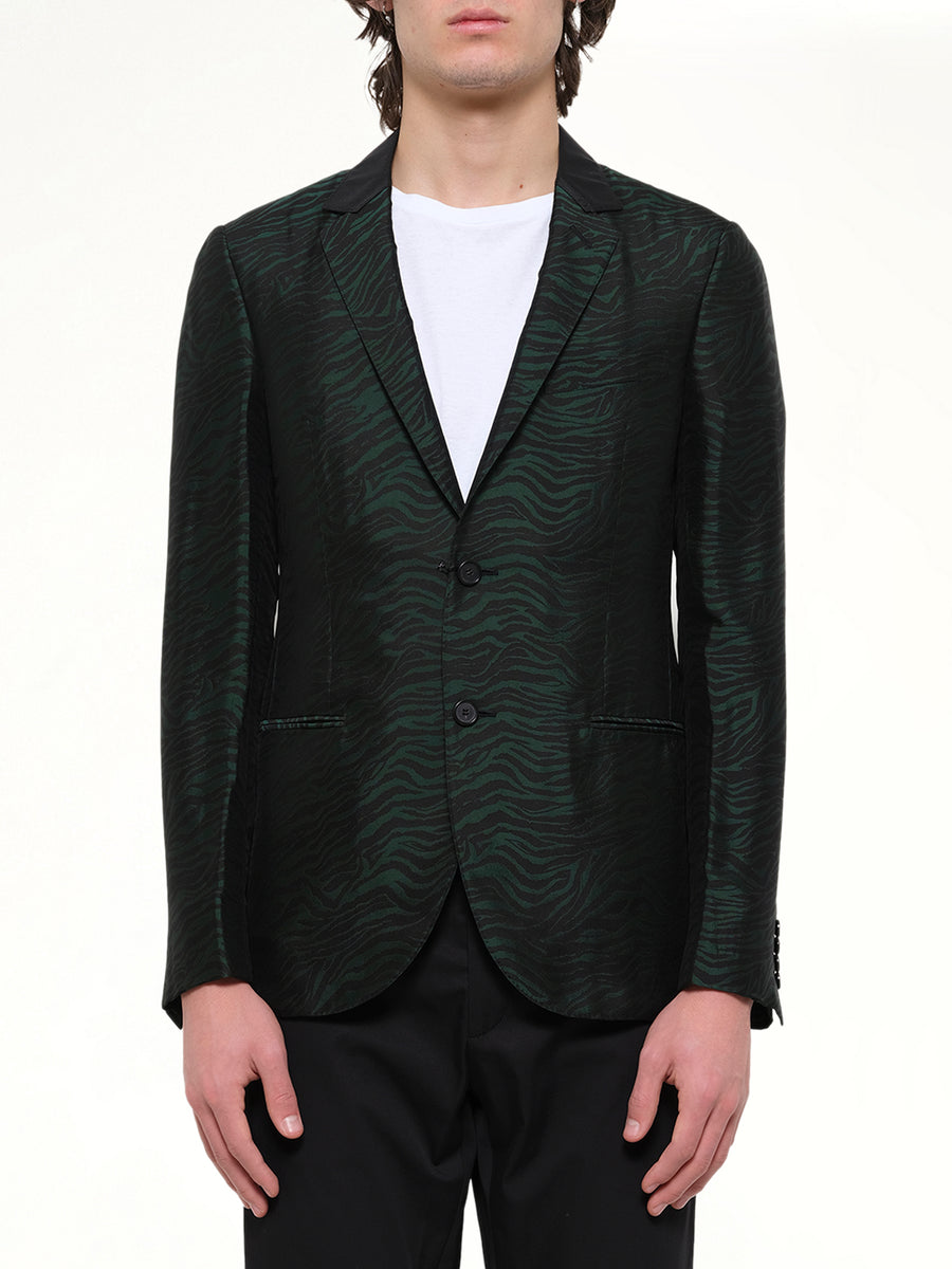 D8 Slim 2 Button Jacket in Green