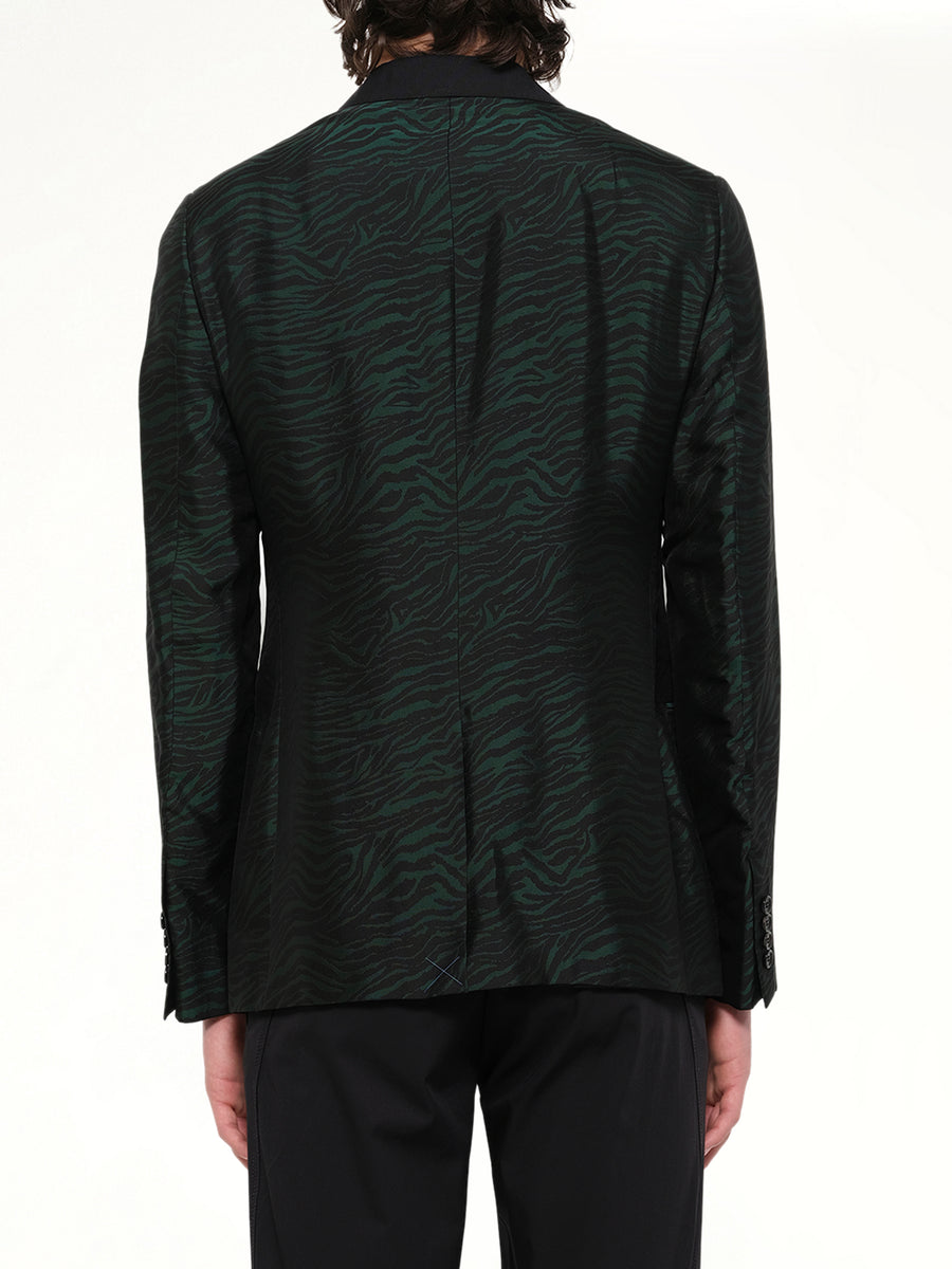 D8 Slim 2 Button Jacket in Green