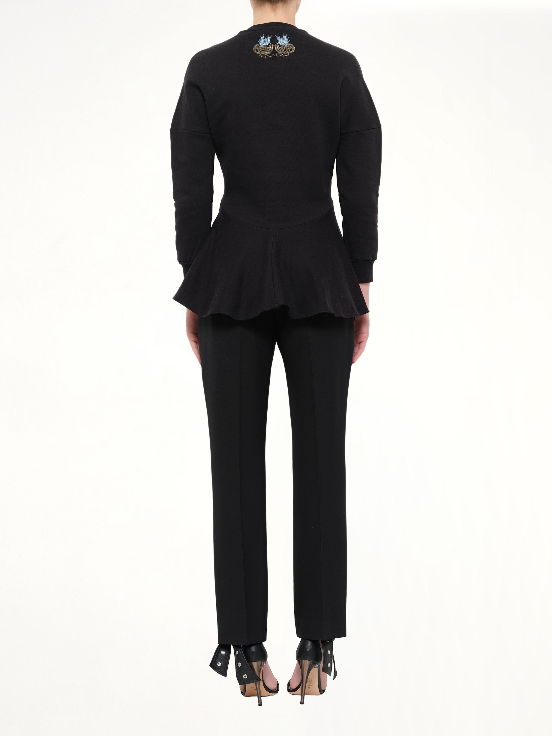 Felpa Double Dragon Top in Black